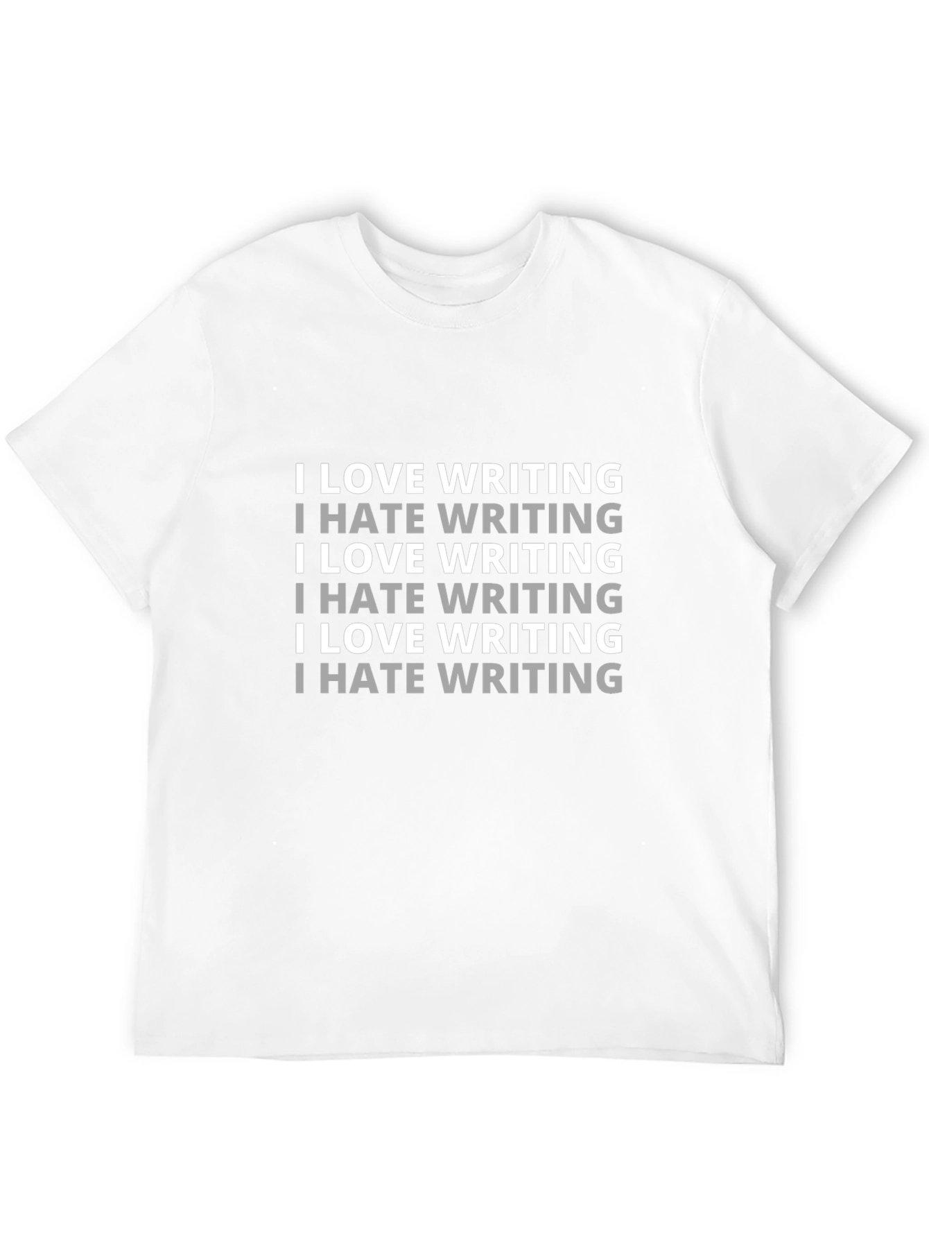 I Love/Hate Writing Graphic T-Shirt