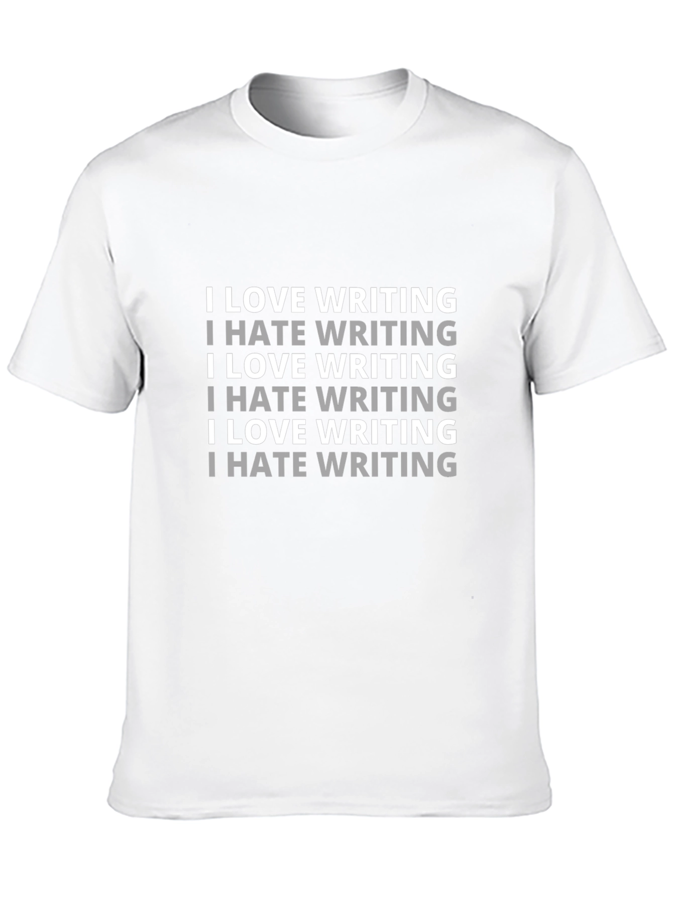 I Love/Hate Writing Graphic T-Shirt