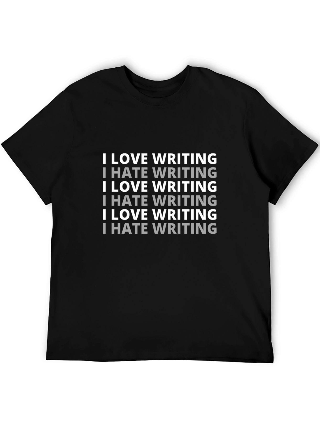 I Love/Hate Writing Graphic T-Shirt