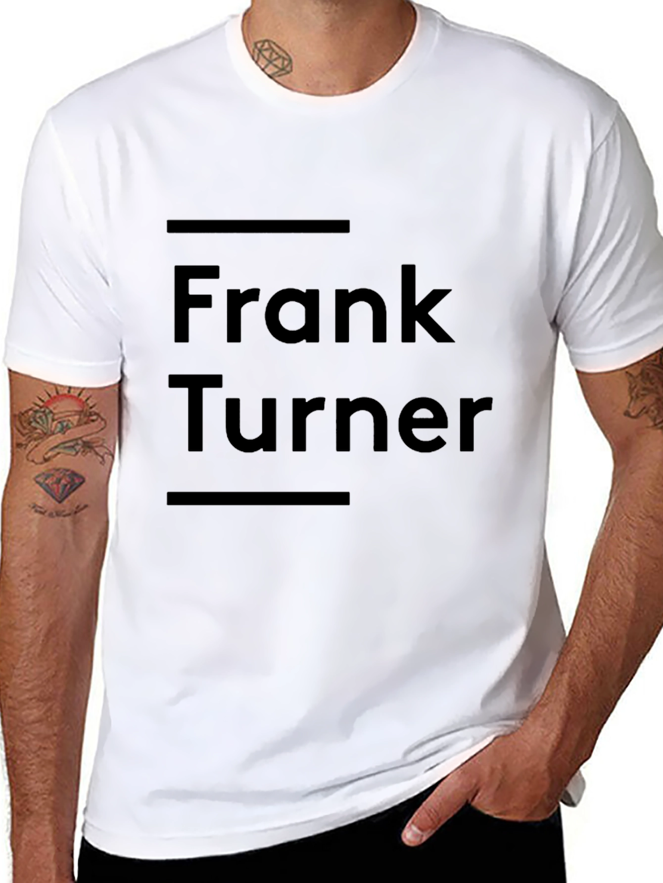 Frank Turner Graphic Black Tee - Musician Fan Apparel
