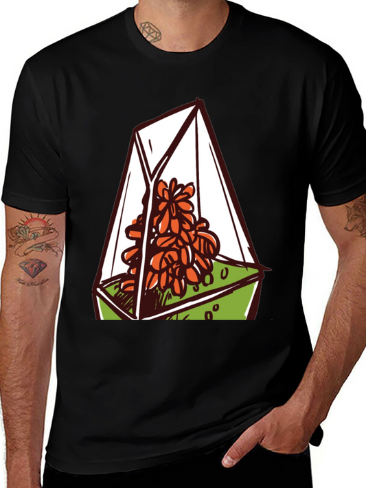 Terrarium Graphic Tee - Nature Lovers Black T-Shirt