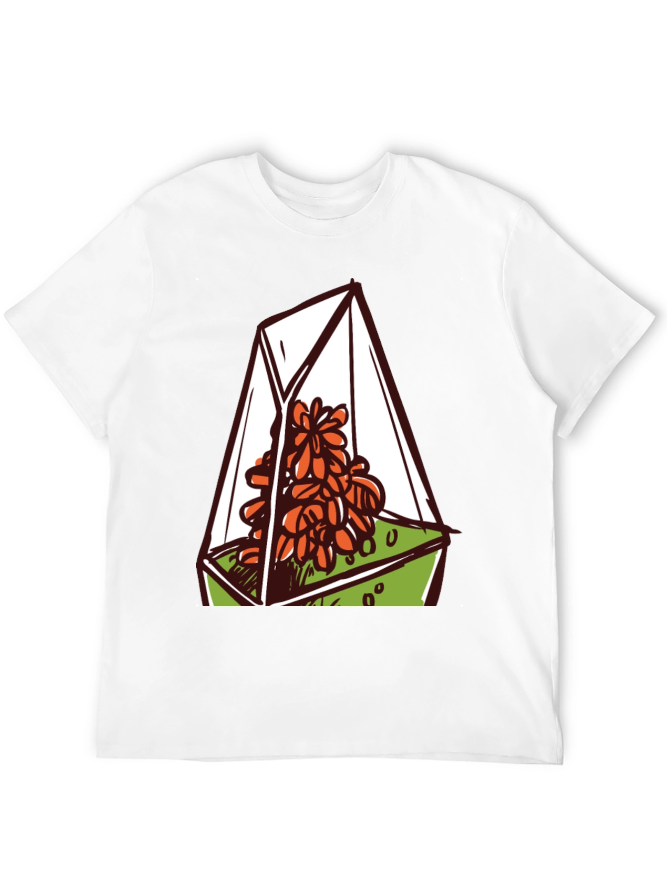 Terrarium Graphic Tee - Nature Lovers Black T-Shirt