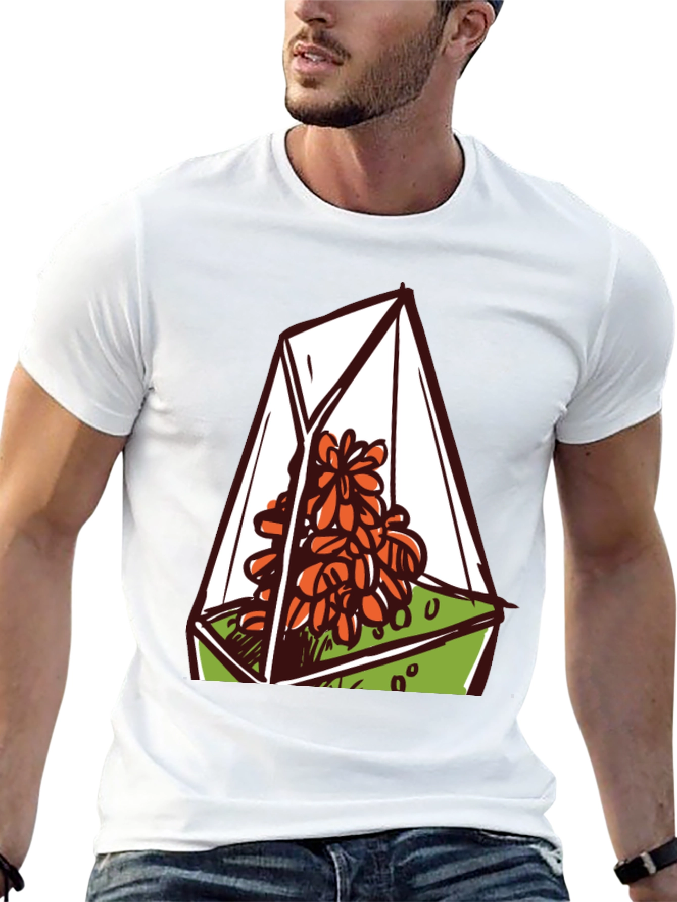 Terrarium Graphic Tee - Nature Lovers Black T-Shirt