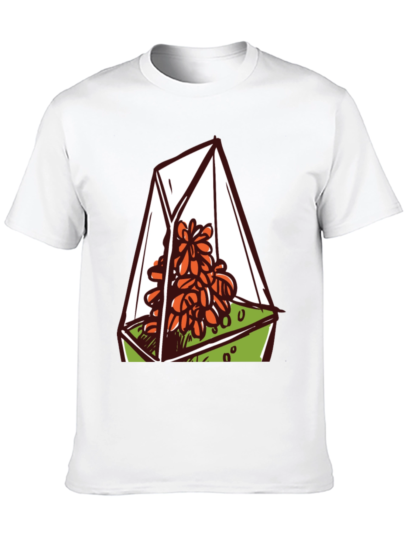 Terrarium Graphic Tee - Nature Lovers Black T-Shirt
