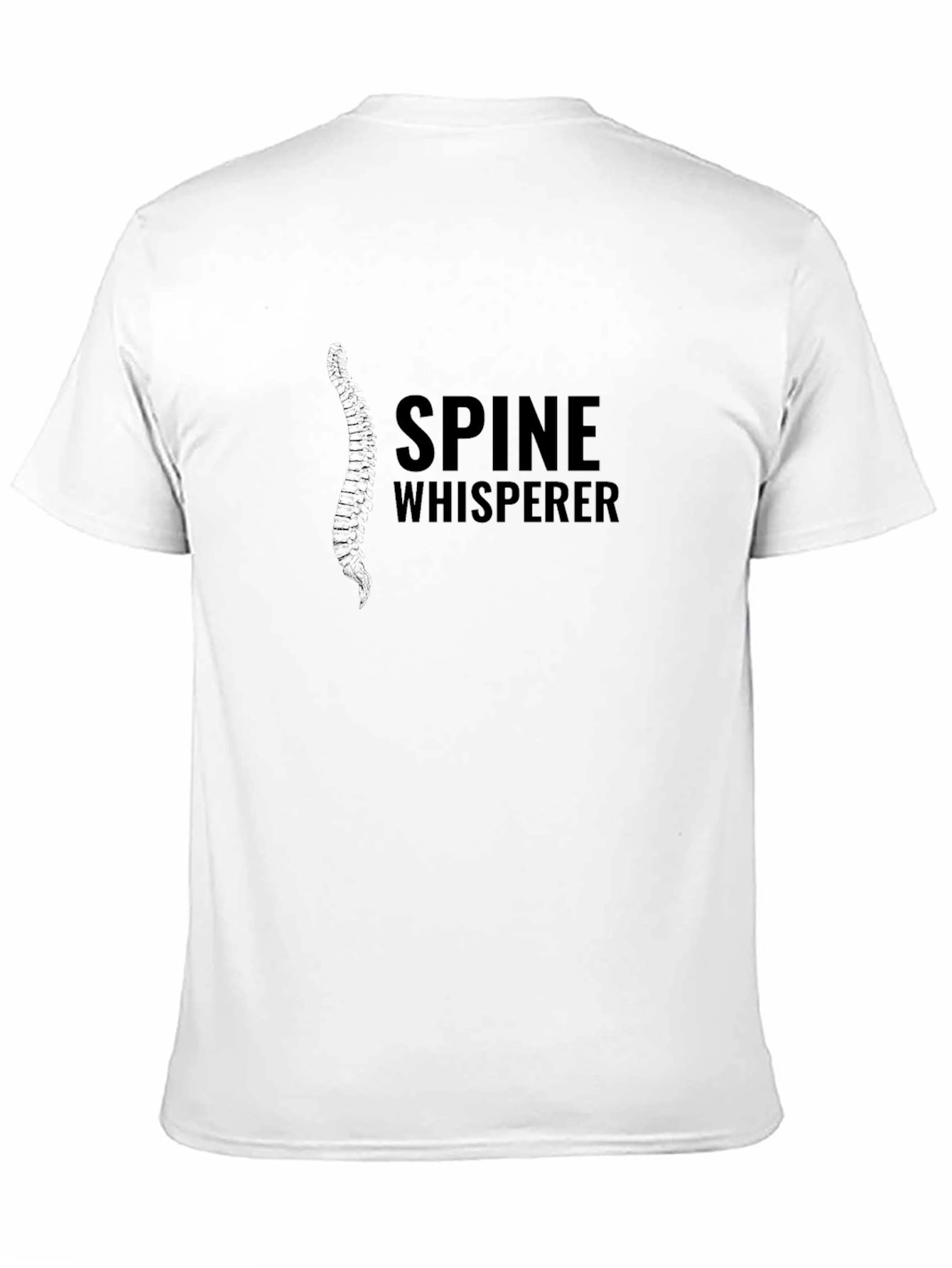 Spine Whisperer Black T-Shirt - Chiropractor Gift