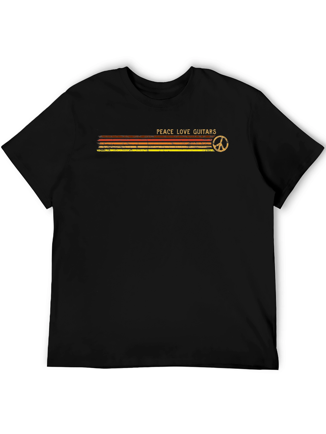 Peace Love Guitars Graphic T-Shirt