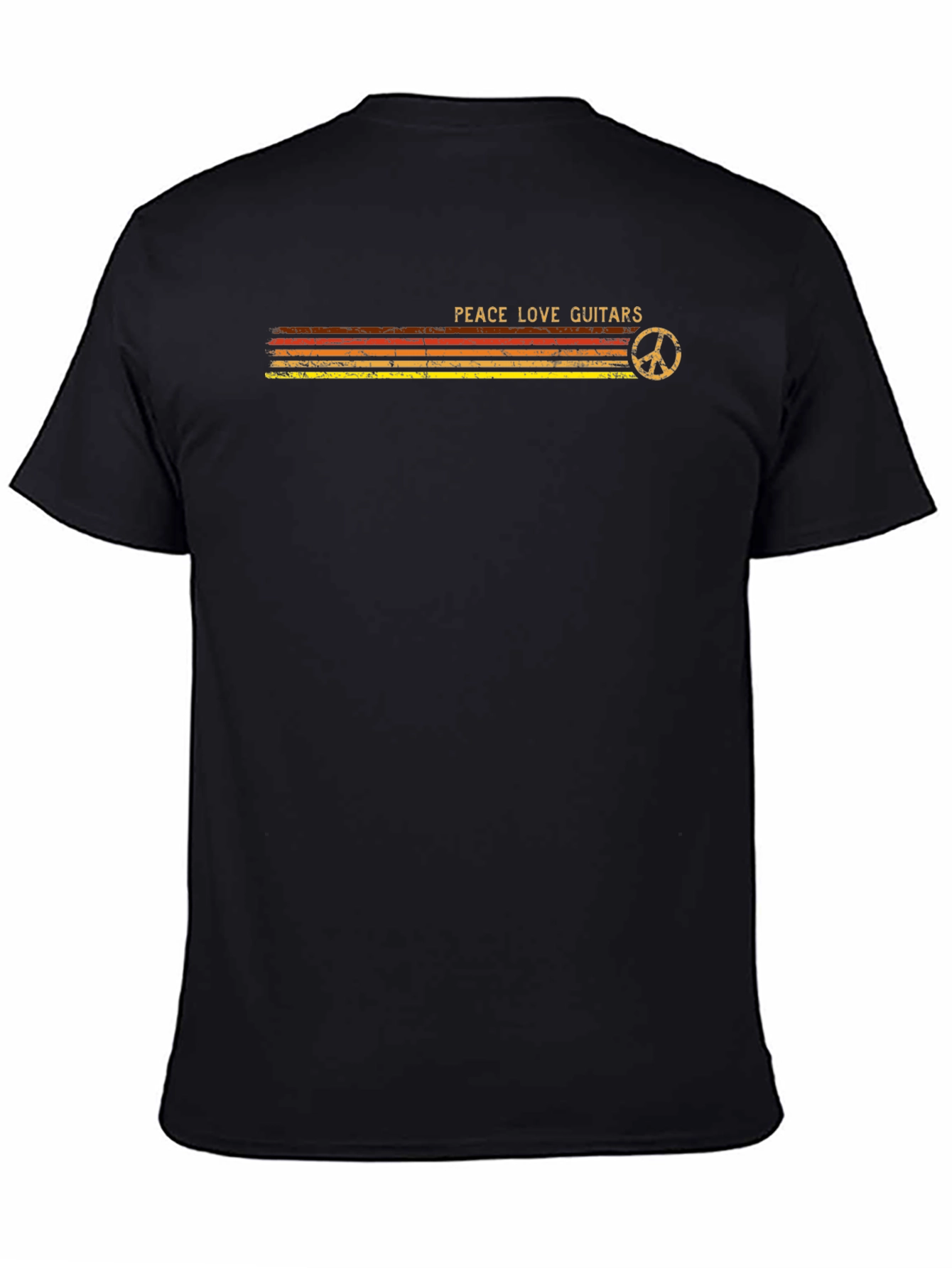 Peace Love Guitars Graphic T-Shirt