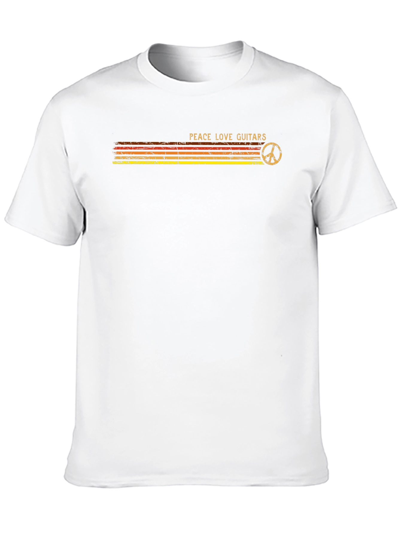 Peace Love Guitars Graphic T-Shirt