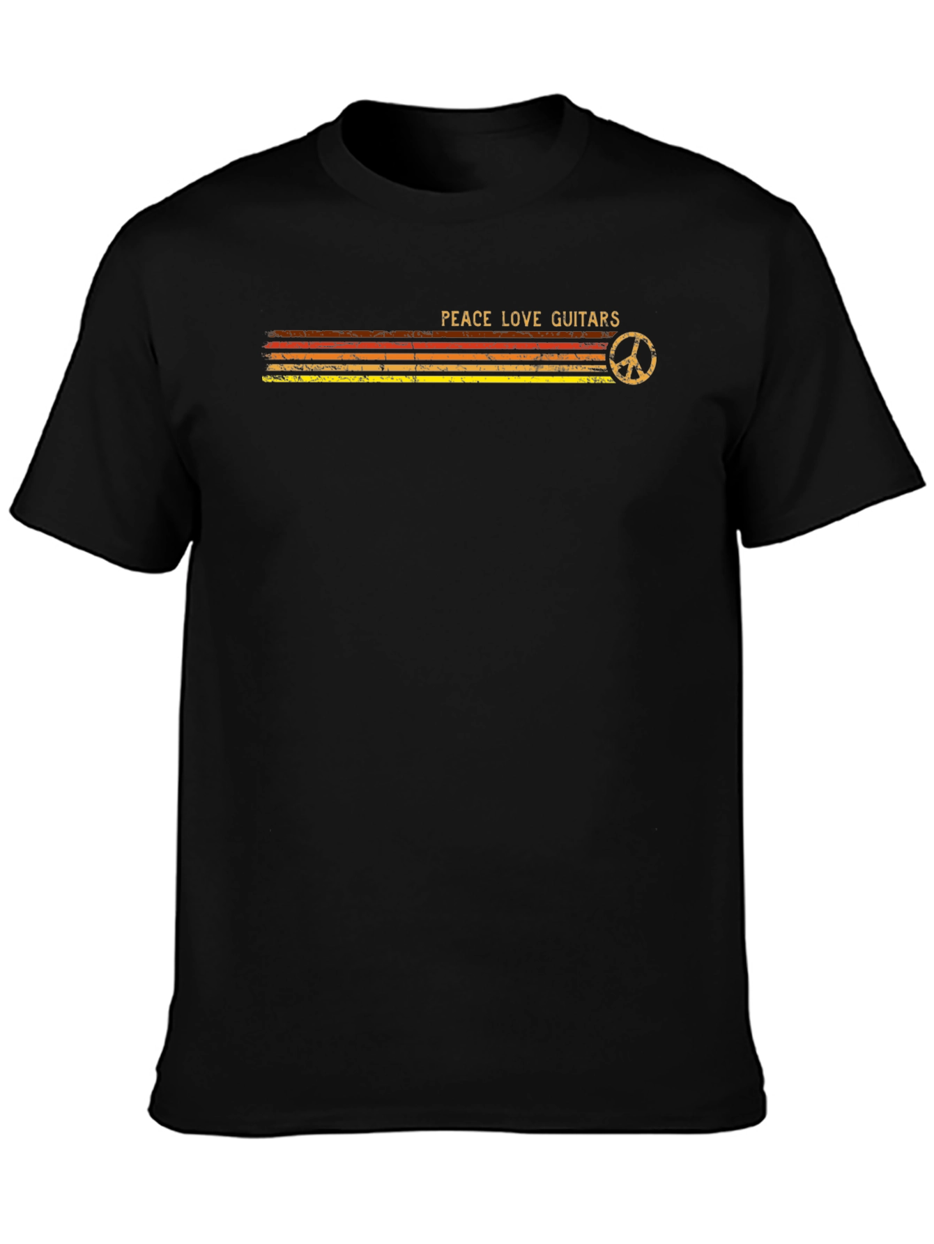 Peace Love Guitars Graphic T-Shirt