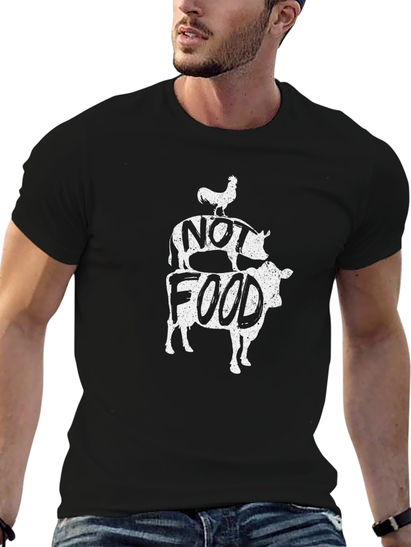 Vegan Not Food Animal Graphic T-Shirt