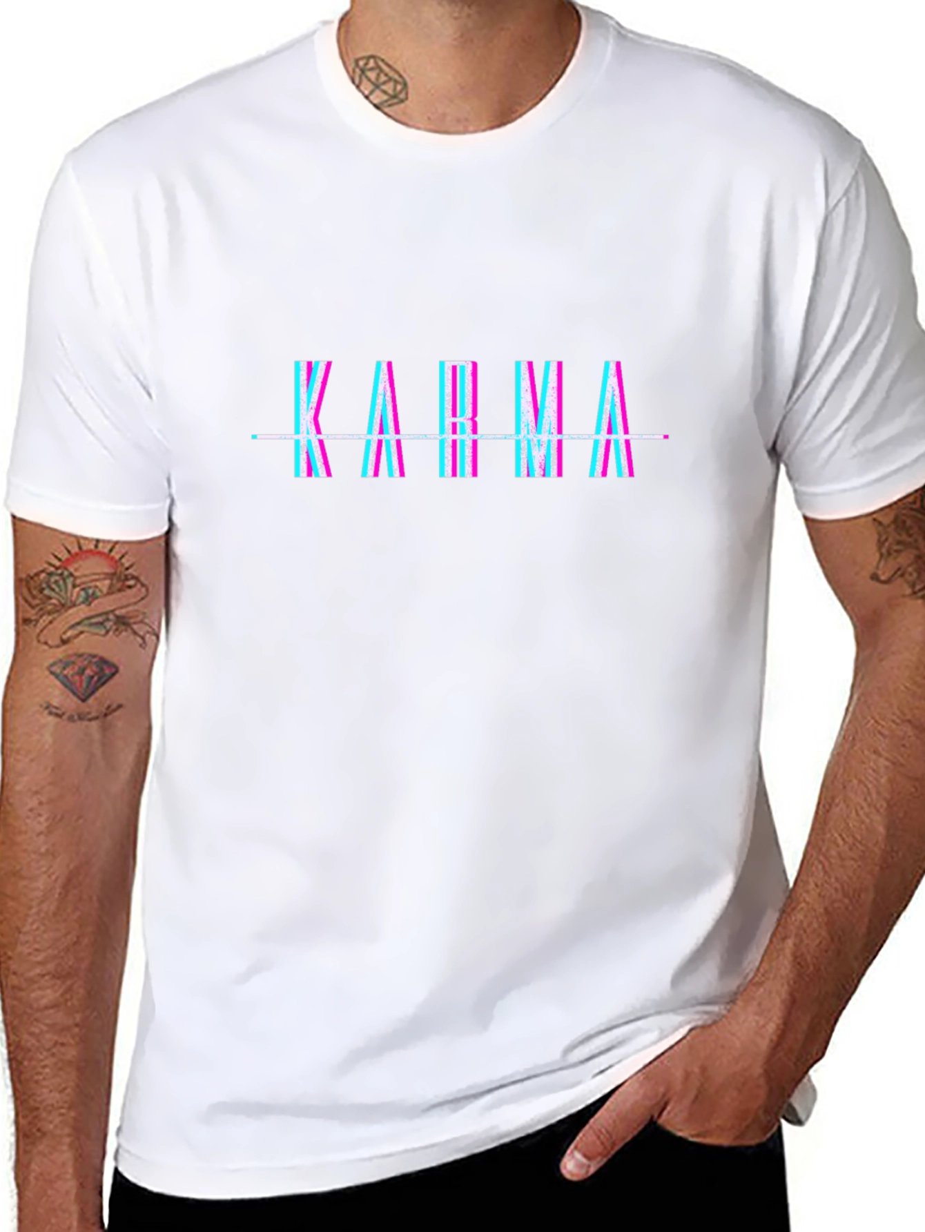 Karma Glitch T-Shirt - Stylish Graphic Tee