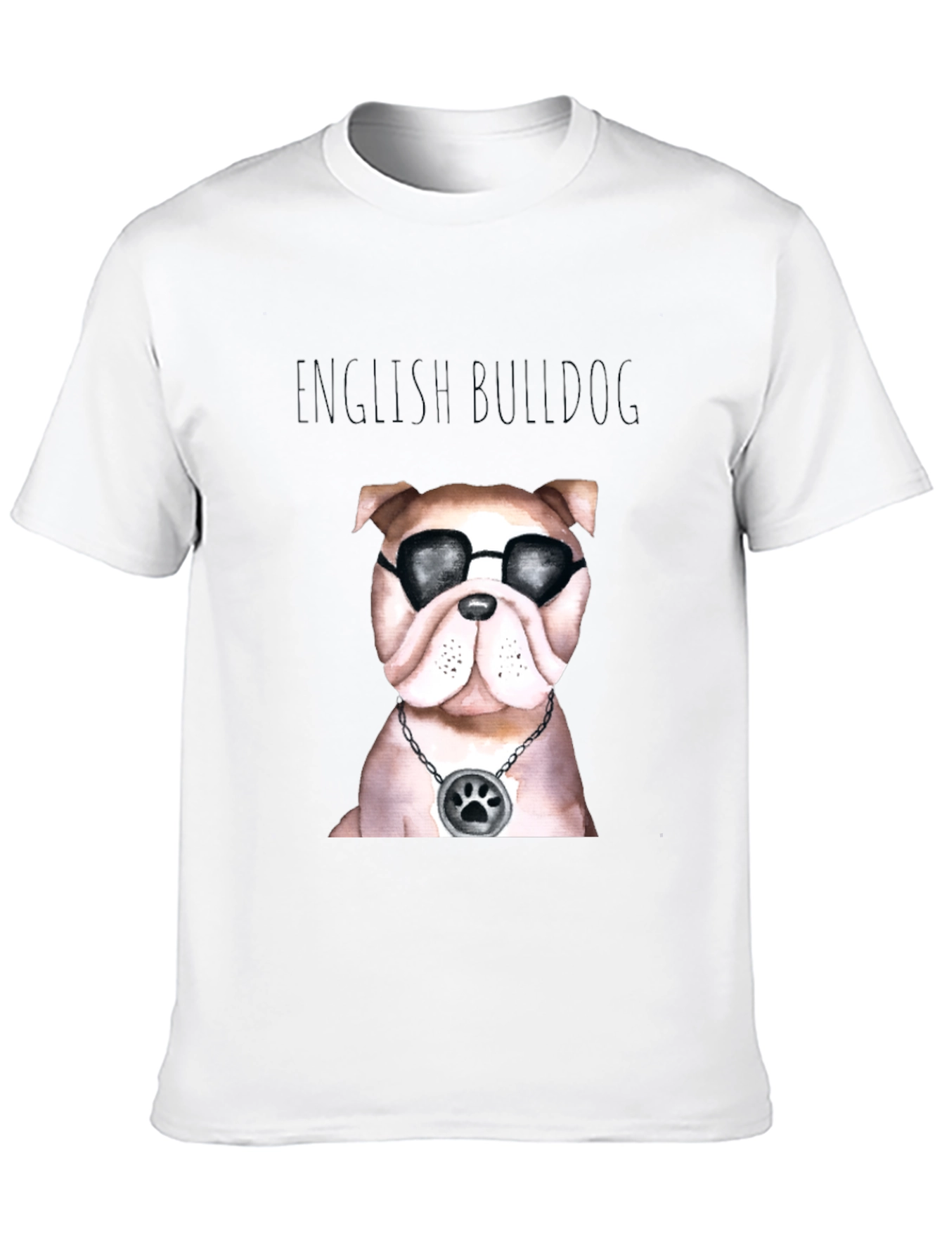 Cool English Bulldog Graphic Tee