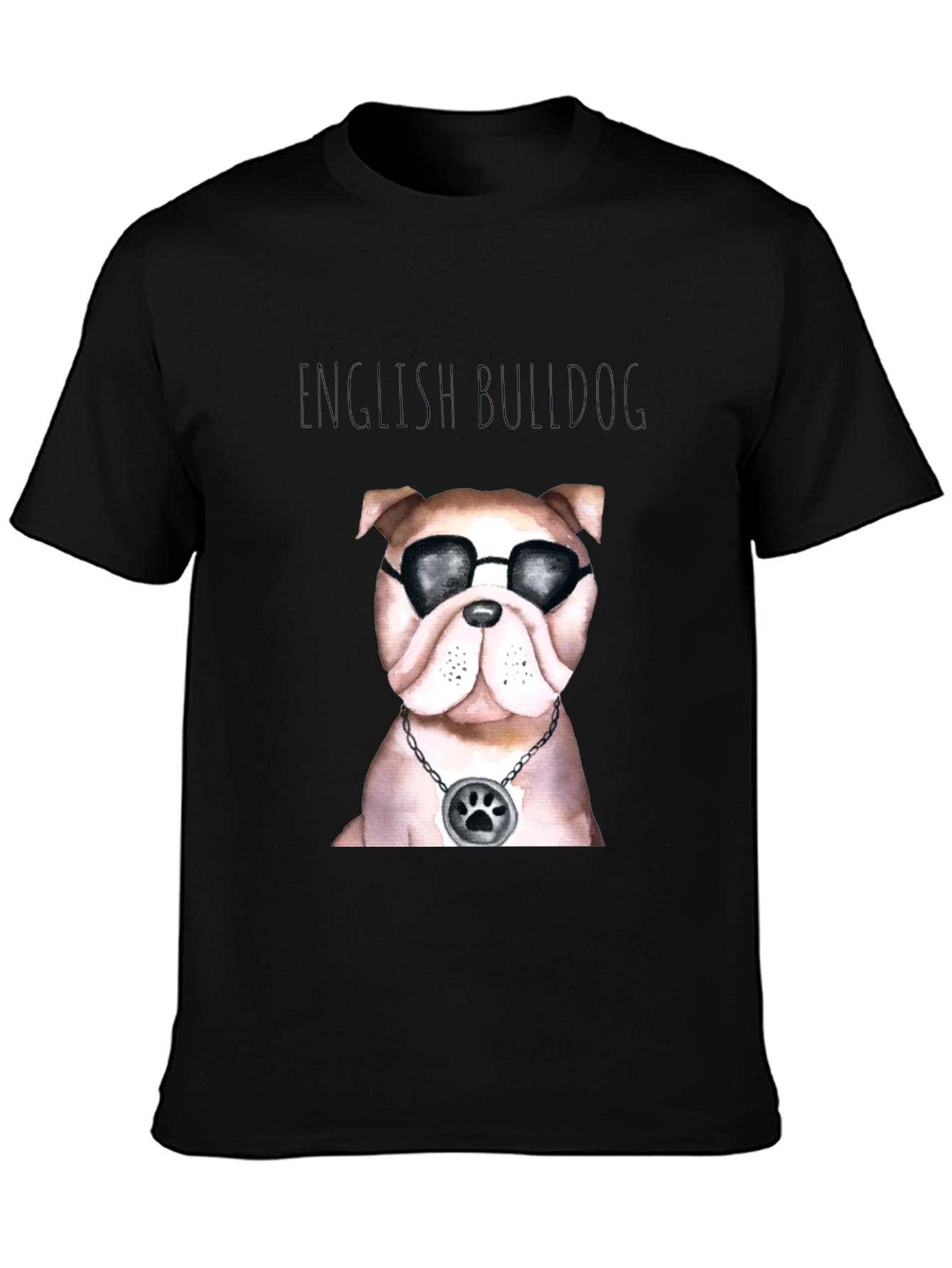 Cool English Bulldog Graphic Tee