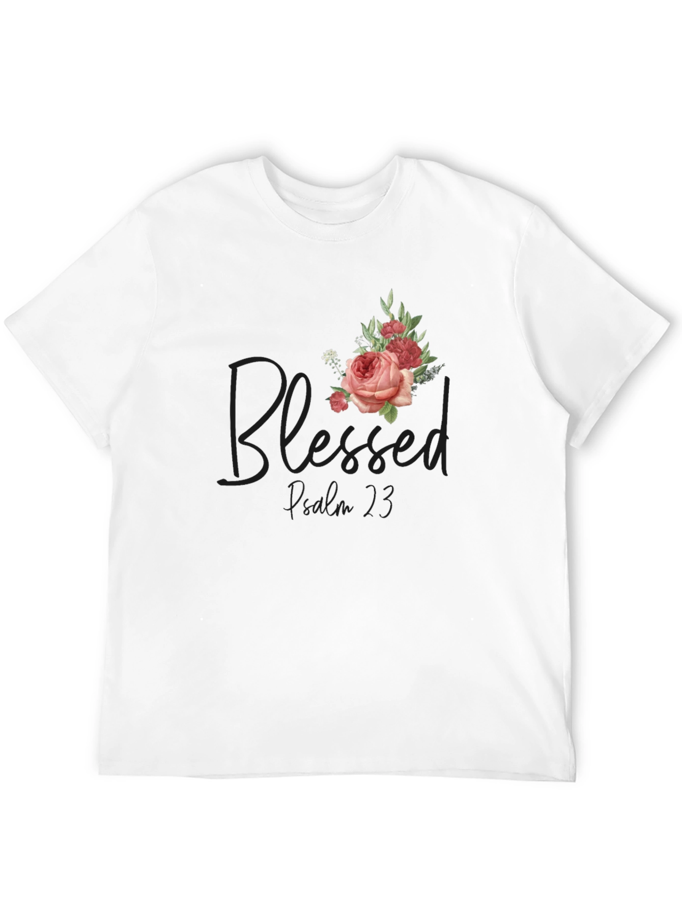 Blessed Proverbs 3:5 Floral T-Shirt