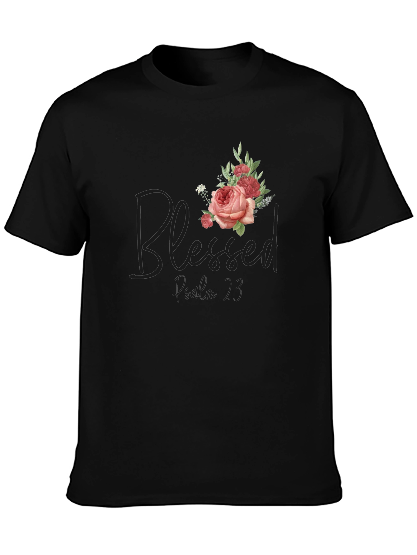 Blessed Proverbs 3:5 Floral T-Shirt