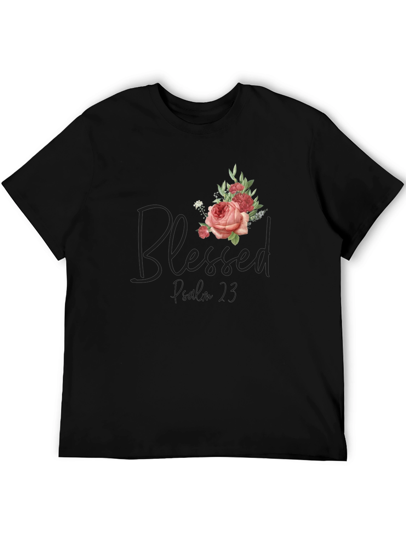 Blessed Proverbs 3:5 Floral T-Shirt