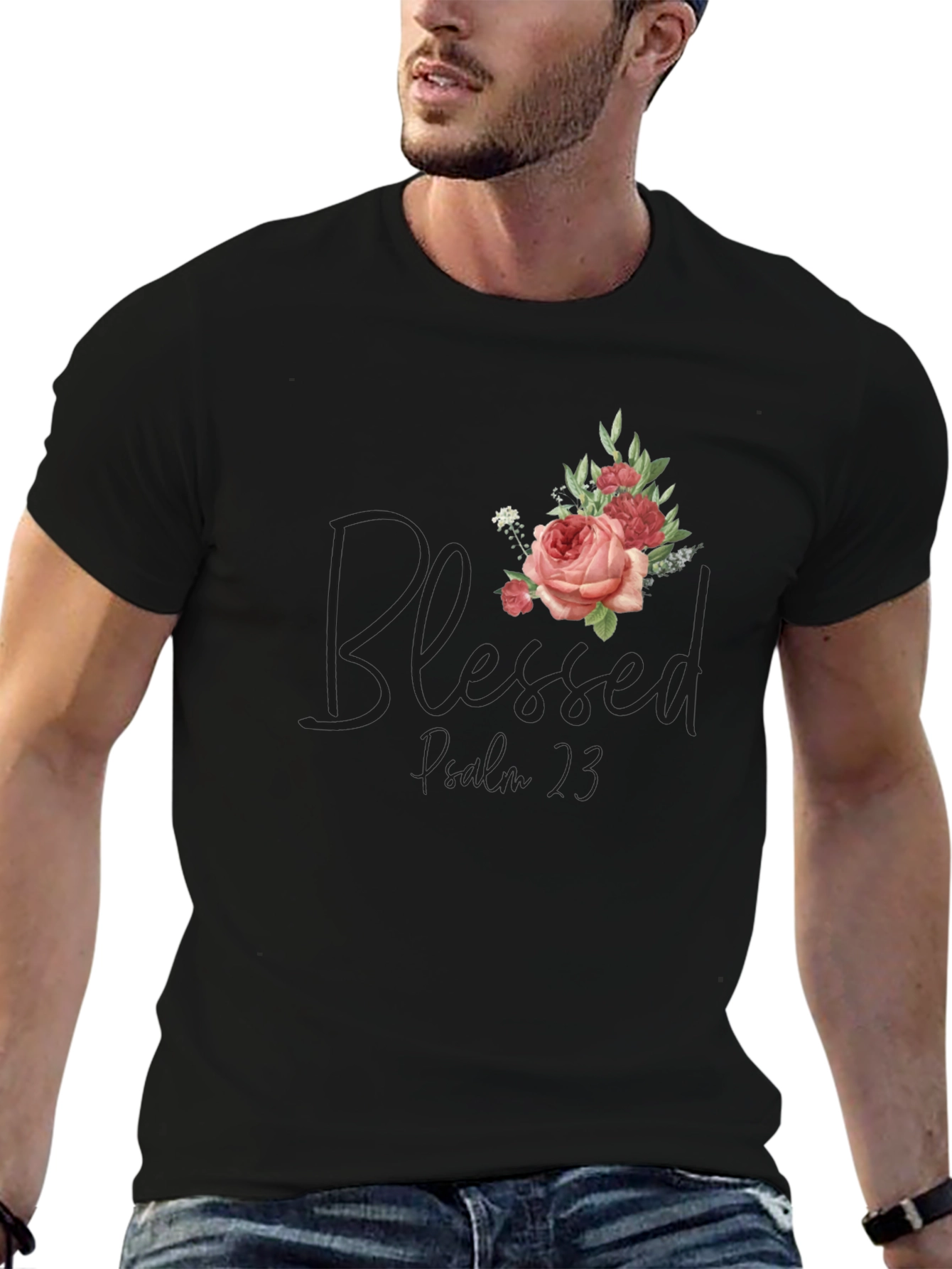 Blessed Proverbs 3:5 Floral T-Shirt