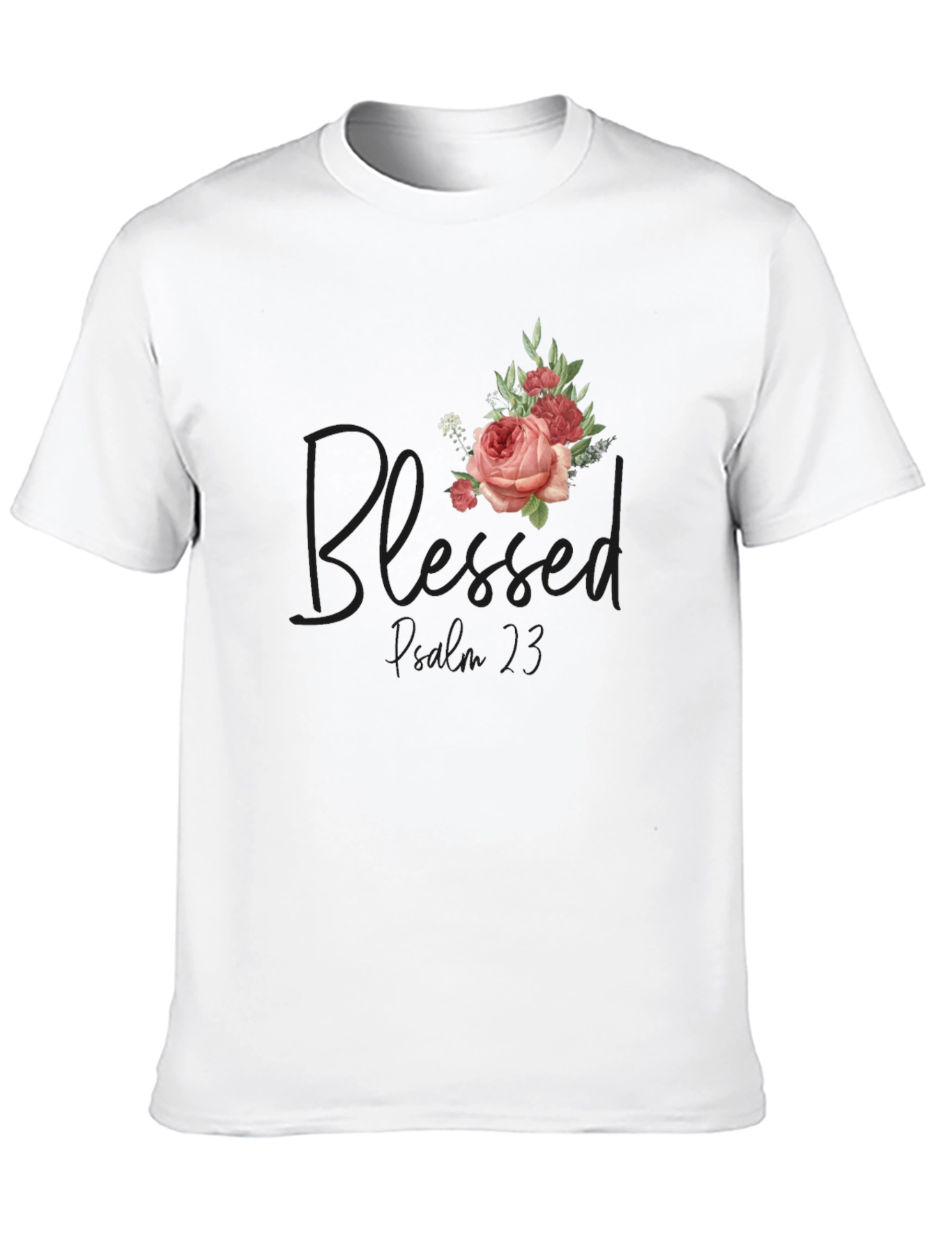 Blessed Proverbs 3:5 Floral T-Shirt