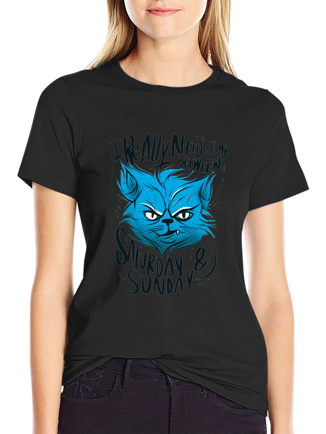Grumpy Cat T-Shirt - Allergic to Monday Wednesday Sunday