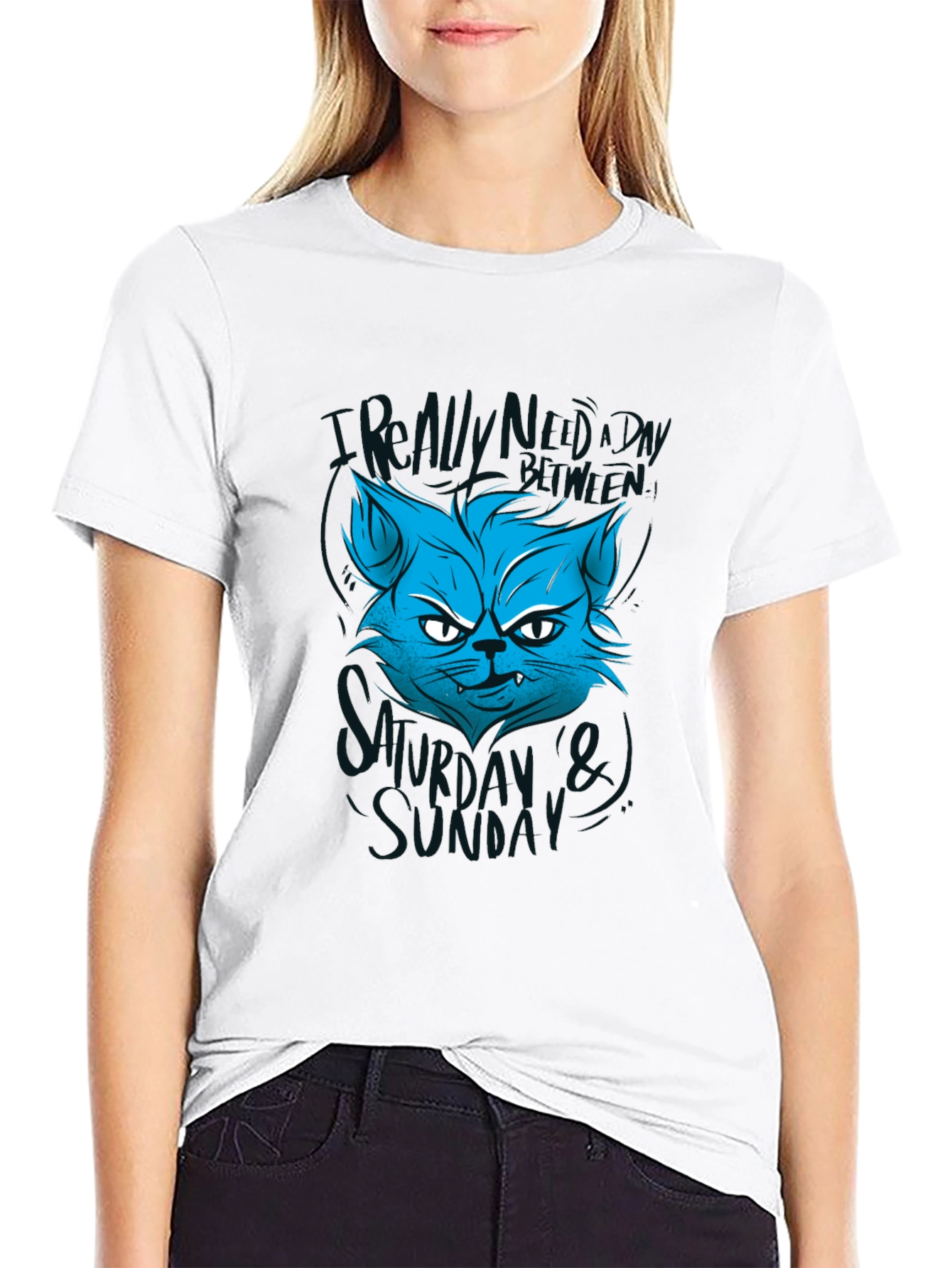 Grumpy Cat T-Shirt - Allergic to Monday Wednesday Sunday