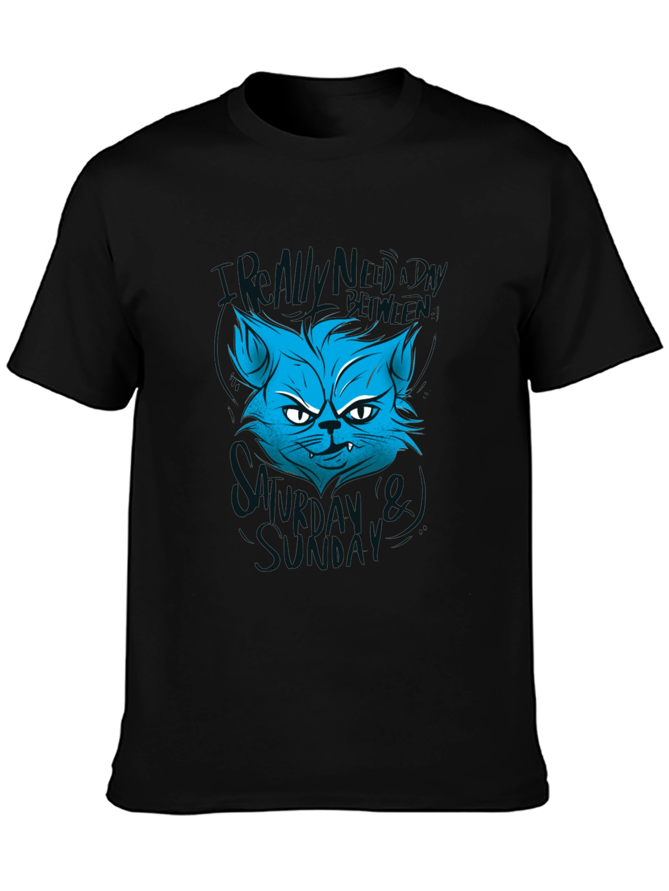 Grumpy Cat T-Shirt - Allergic to Monday Wednesday Sunday