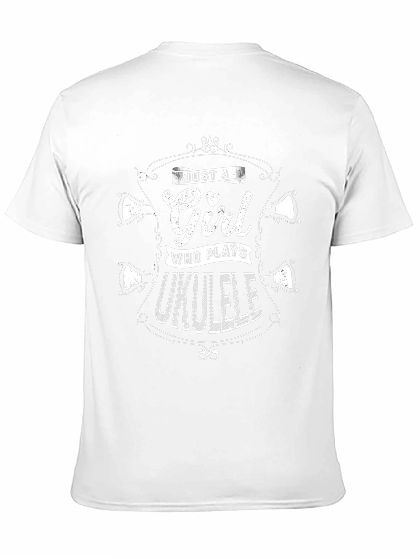 Just a Girl Who Plays Ukulele T-Shirt - Black
