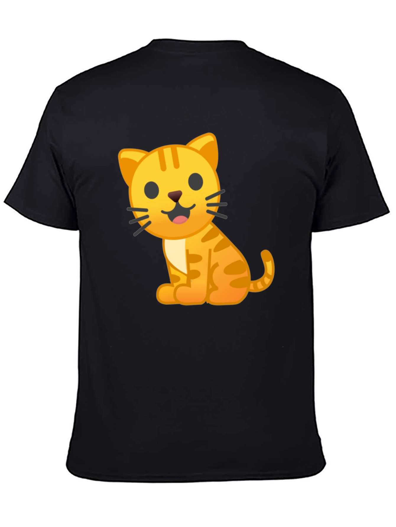 Cute Cat Emoji Graphic T-Shirt