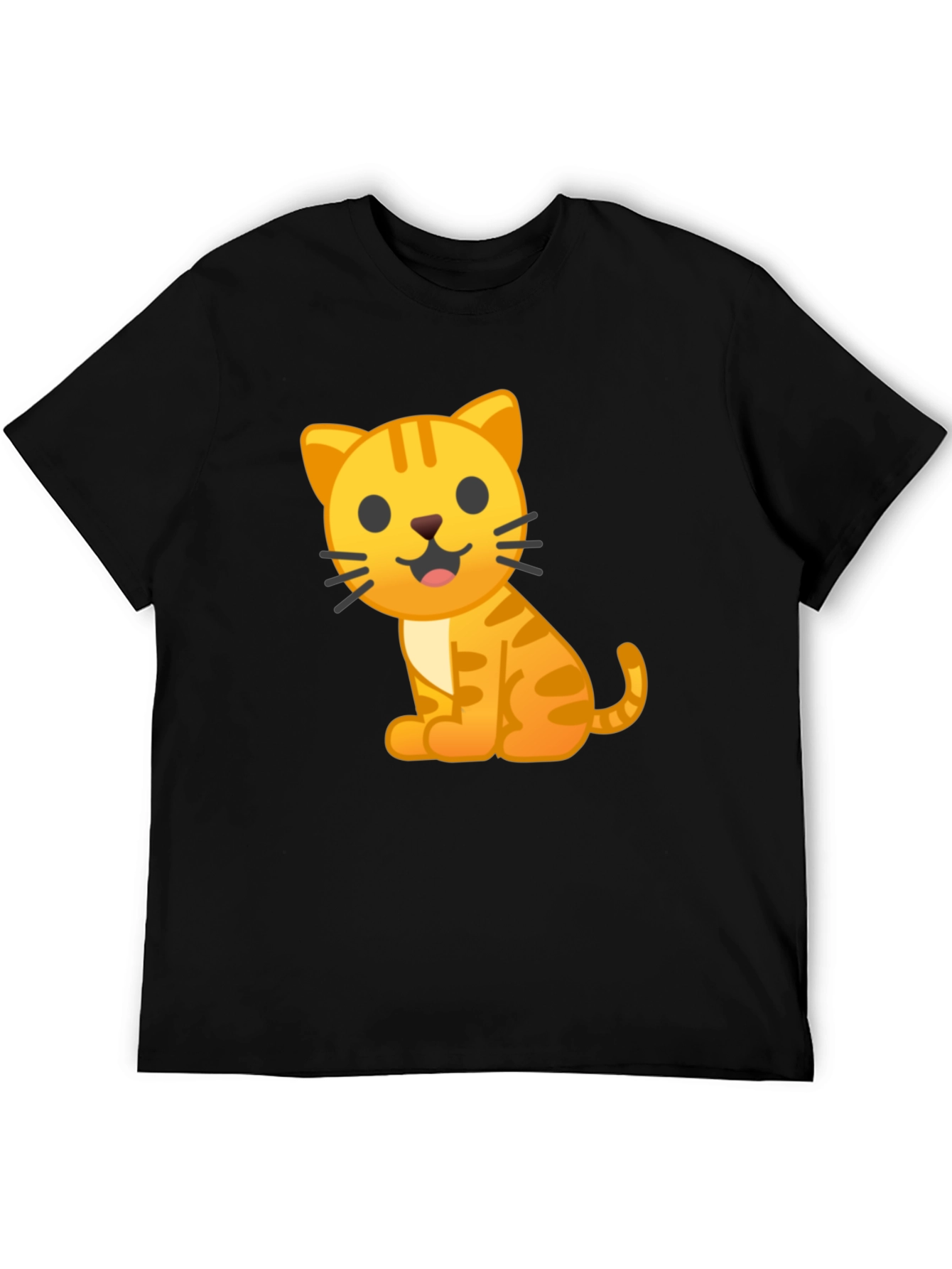 Cute Cat Emoji Graphic T-Shirt