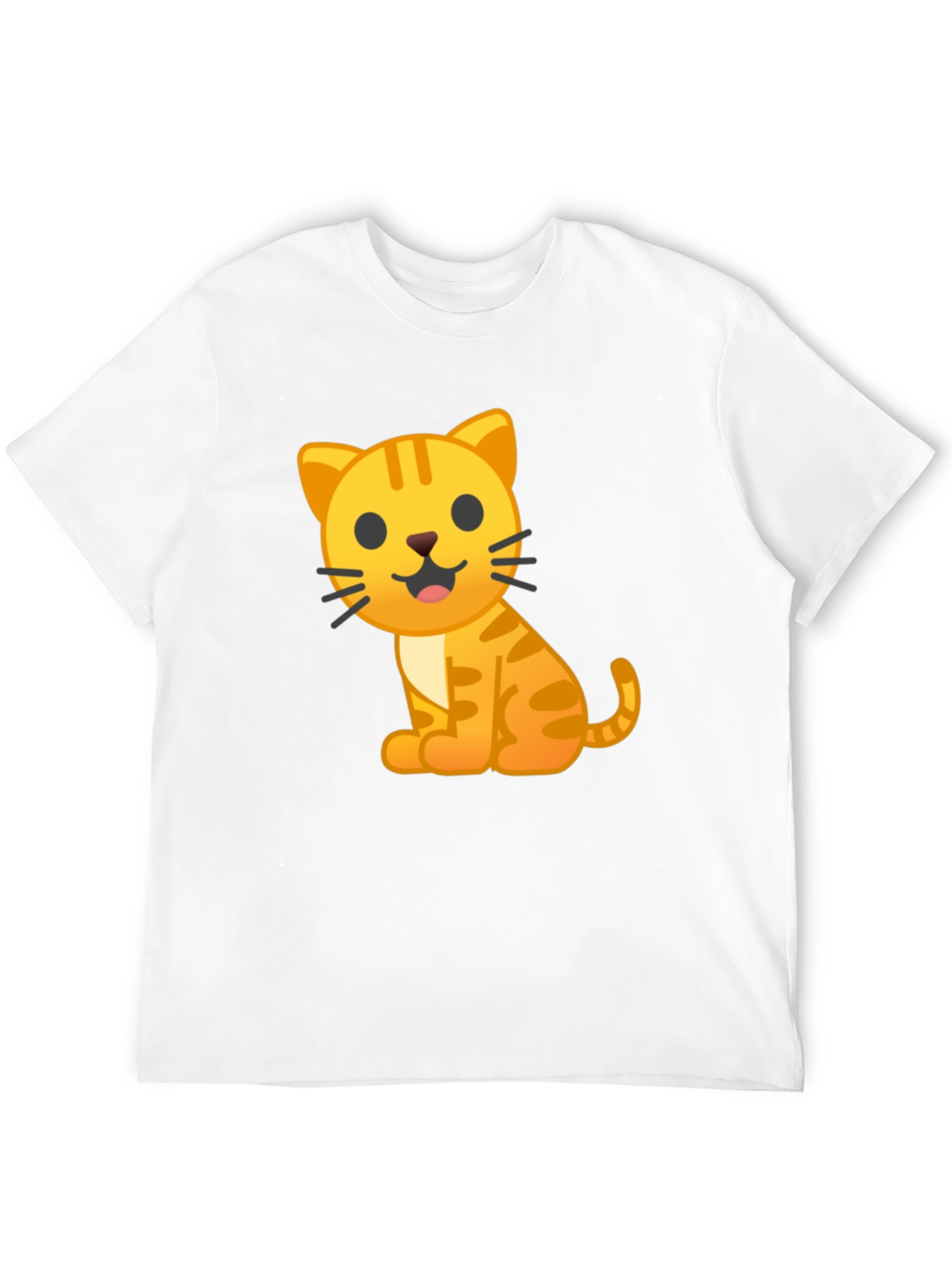 Cute Cat Emoji Graphic T-Shirt