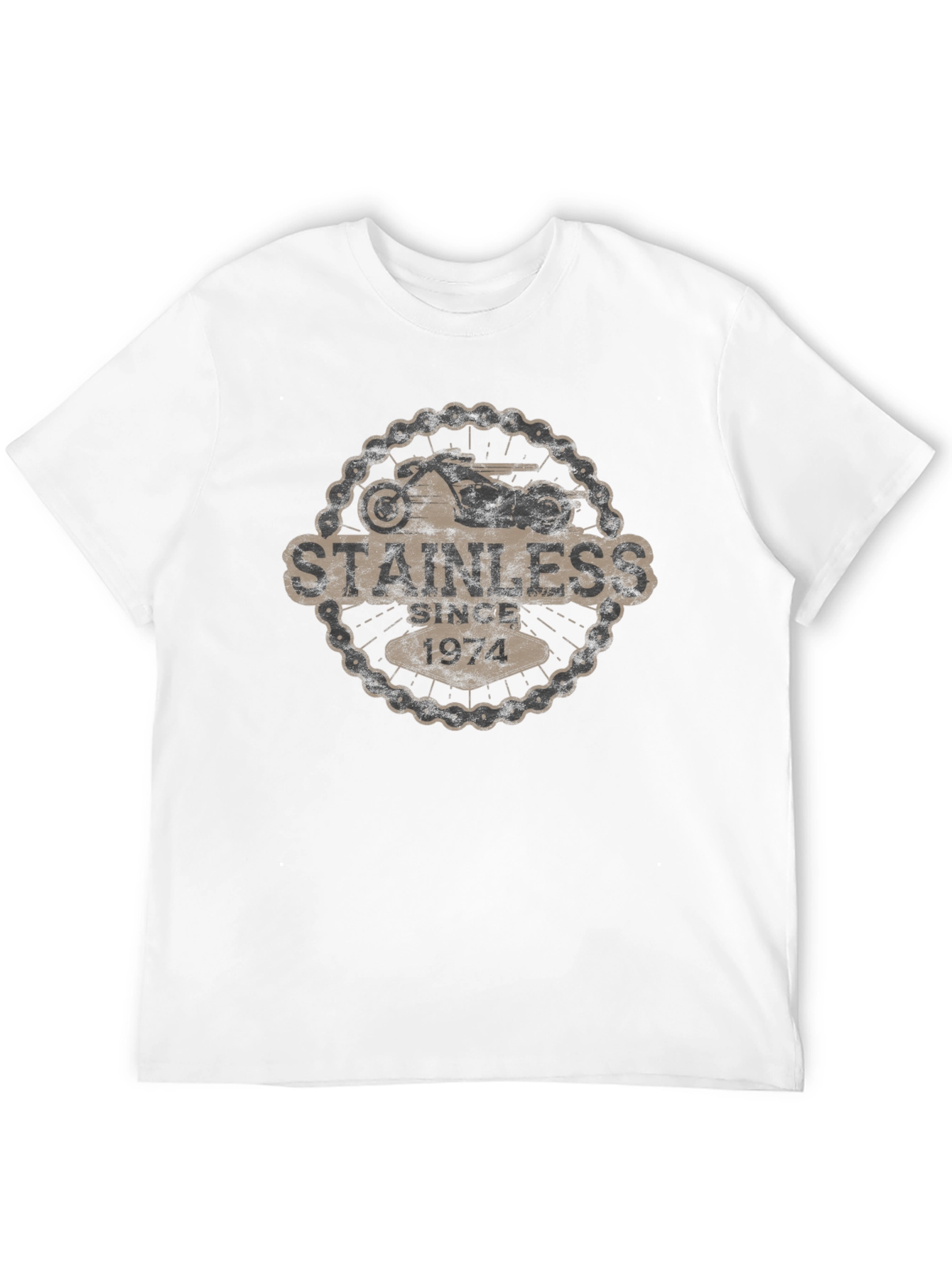 Stainless Since 1974 Black Graphic Tee