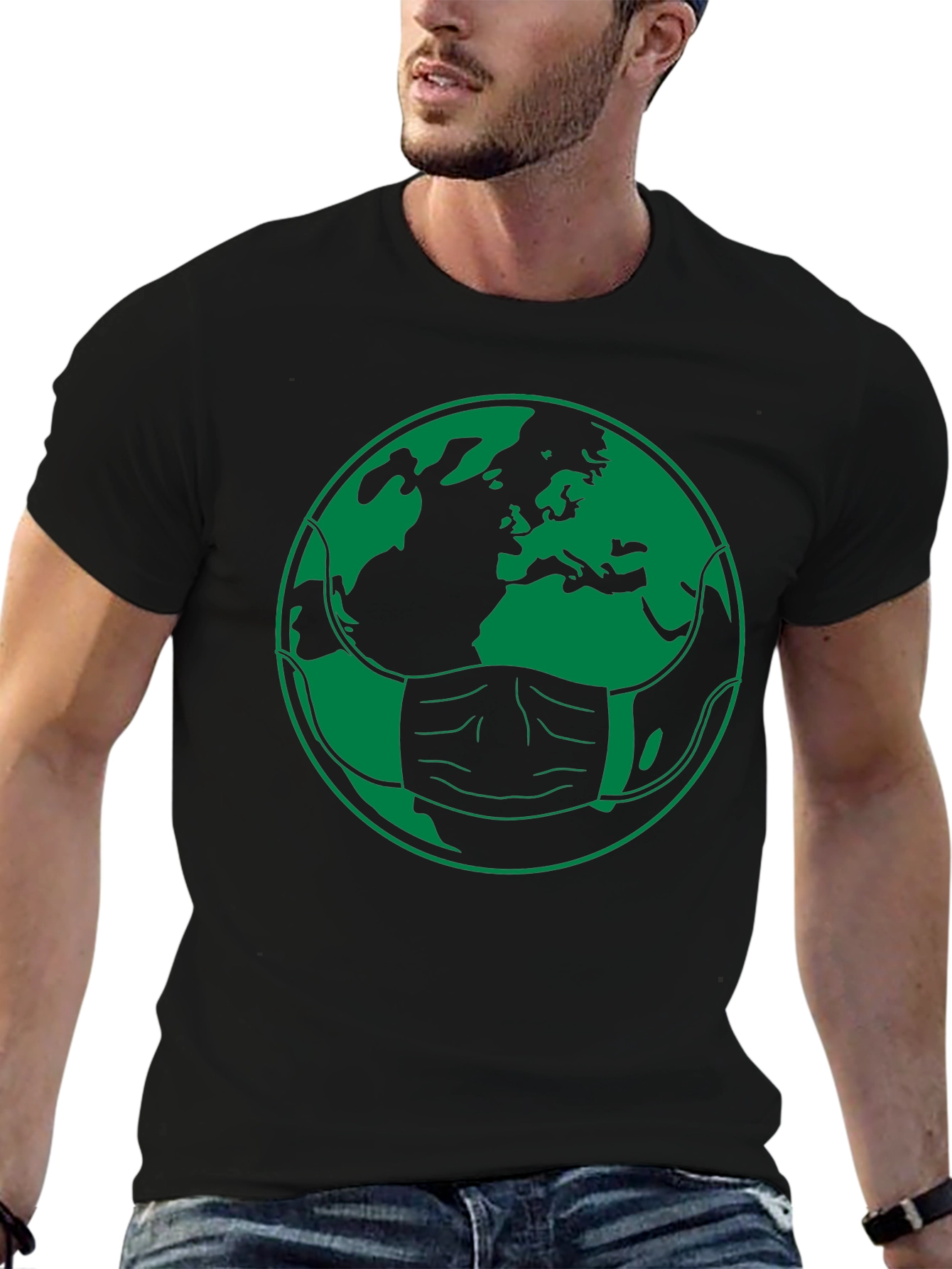 Earth Atlas Masked Graphic Tee - Unisex