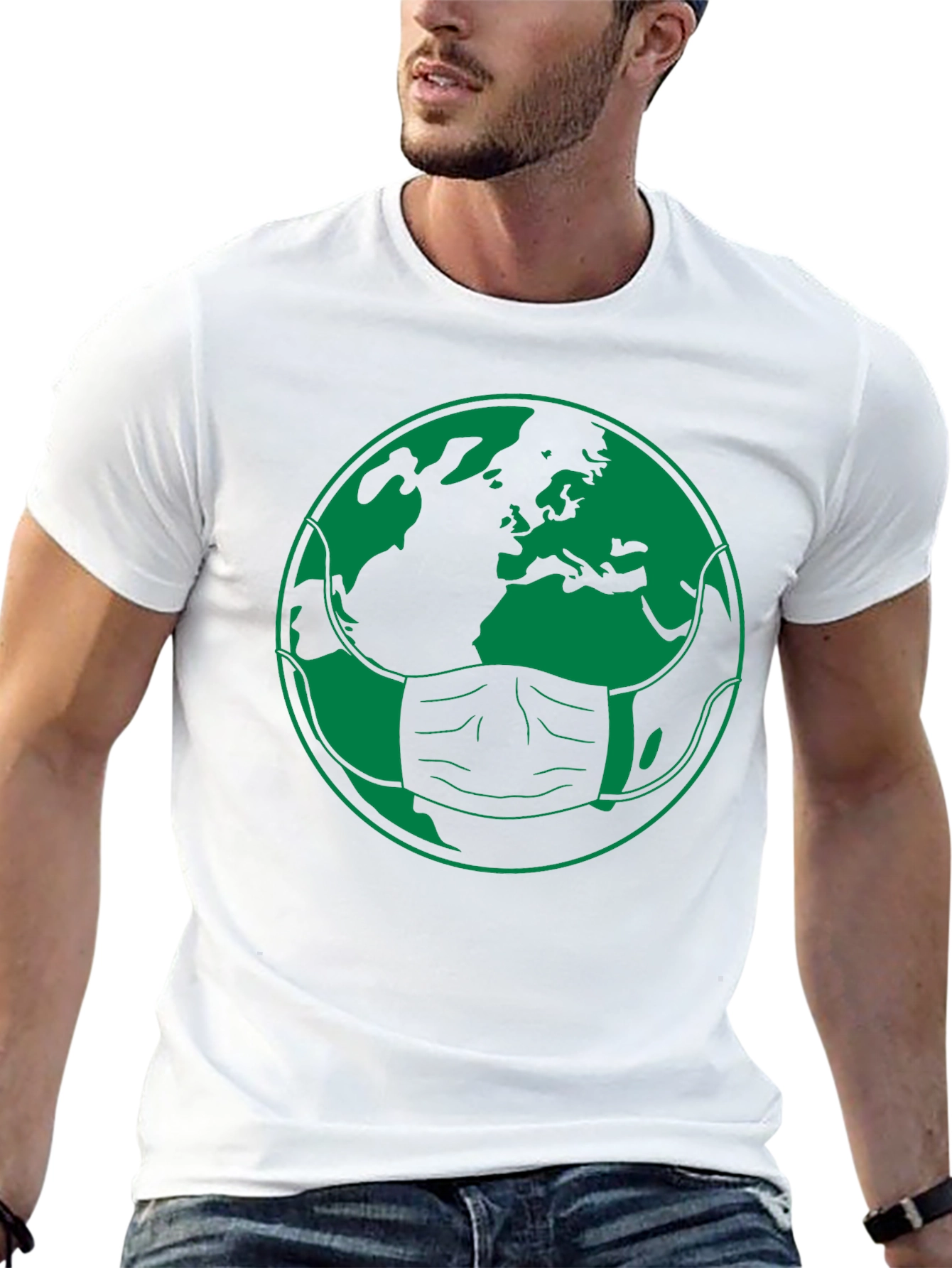 Earth Atlas Masked Graphic Tee - Unisex