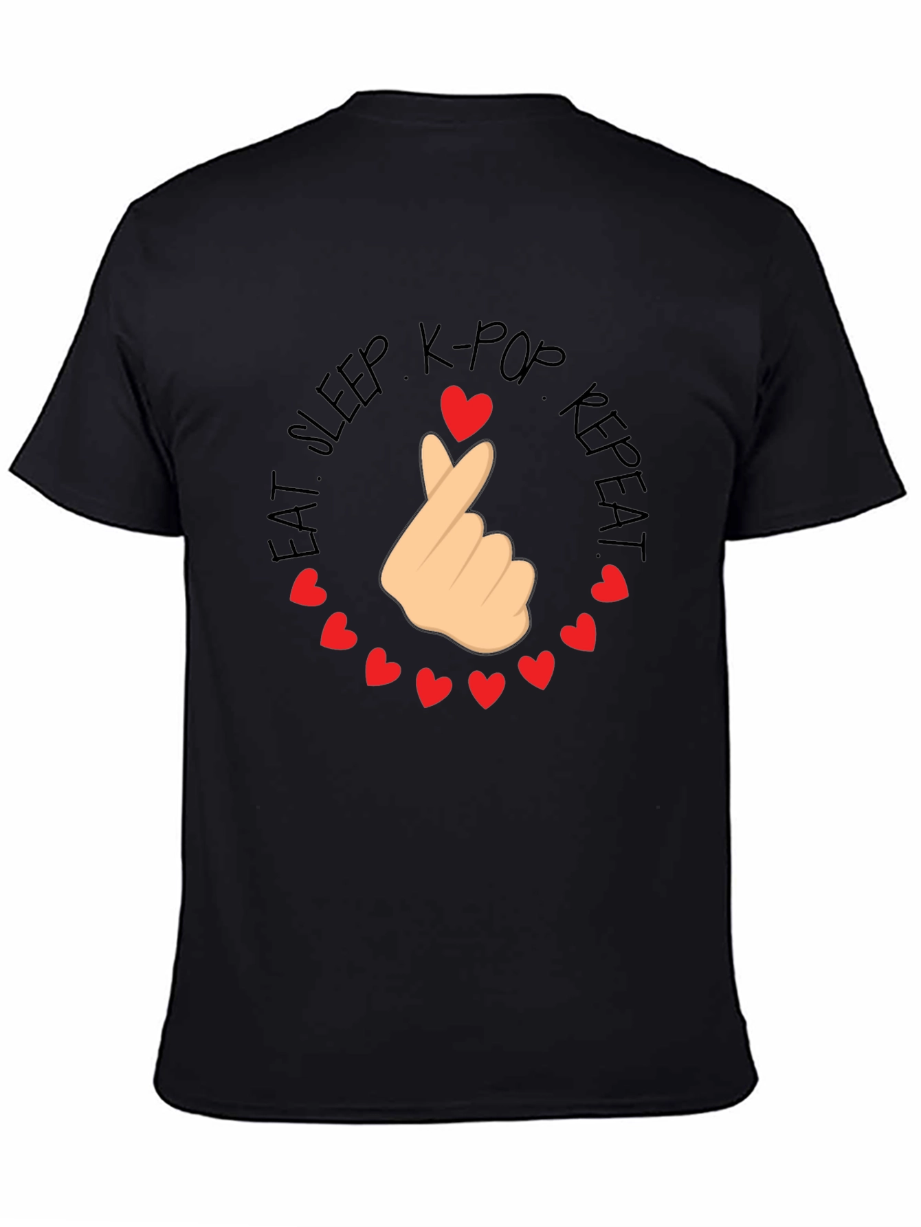 K-Pop Love Tee - Eat Sleep K-Pop Repeat T-Shirt