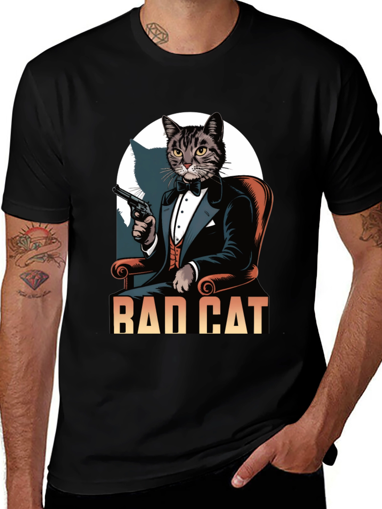 Bad Cat Tuxedo T-Shirt