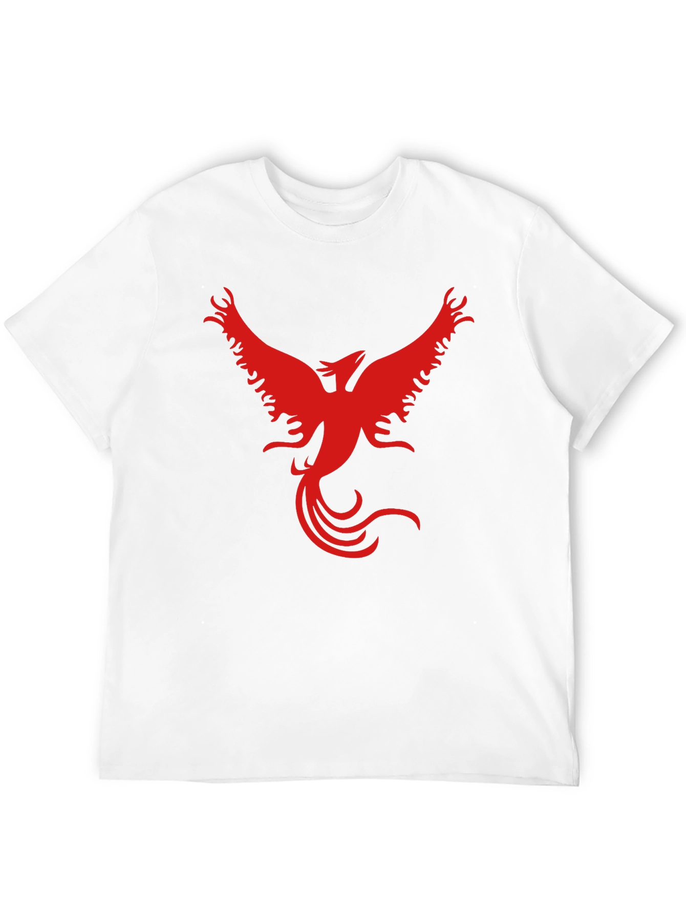 Red Phoenix Graphic Black T-Shirt