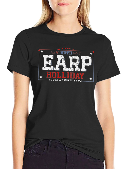 Vote Earp Holliday T-Shirt - Tombstone Movie Tee