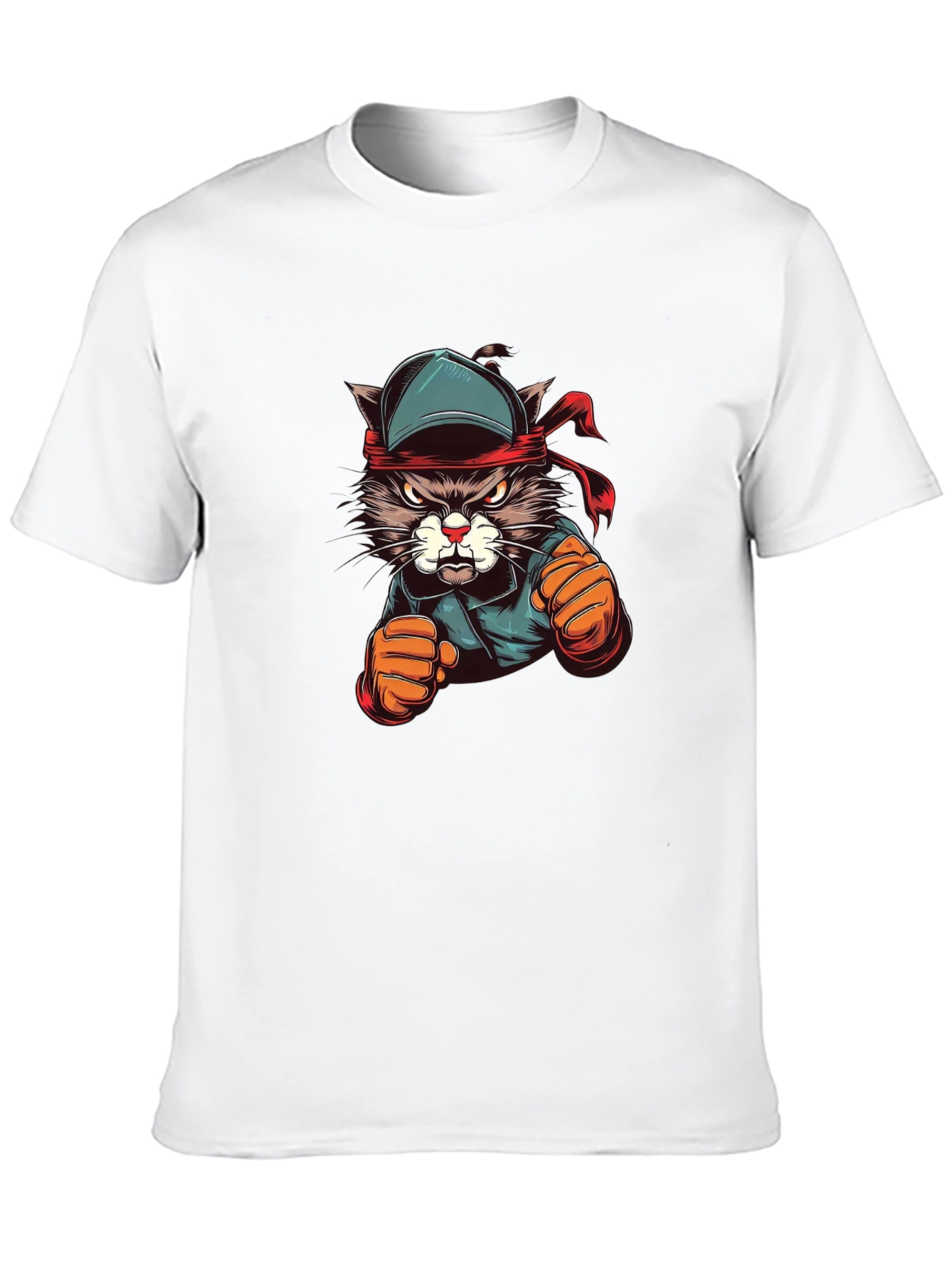 Cool Cat Boxer Black T-Shirt
