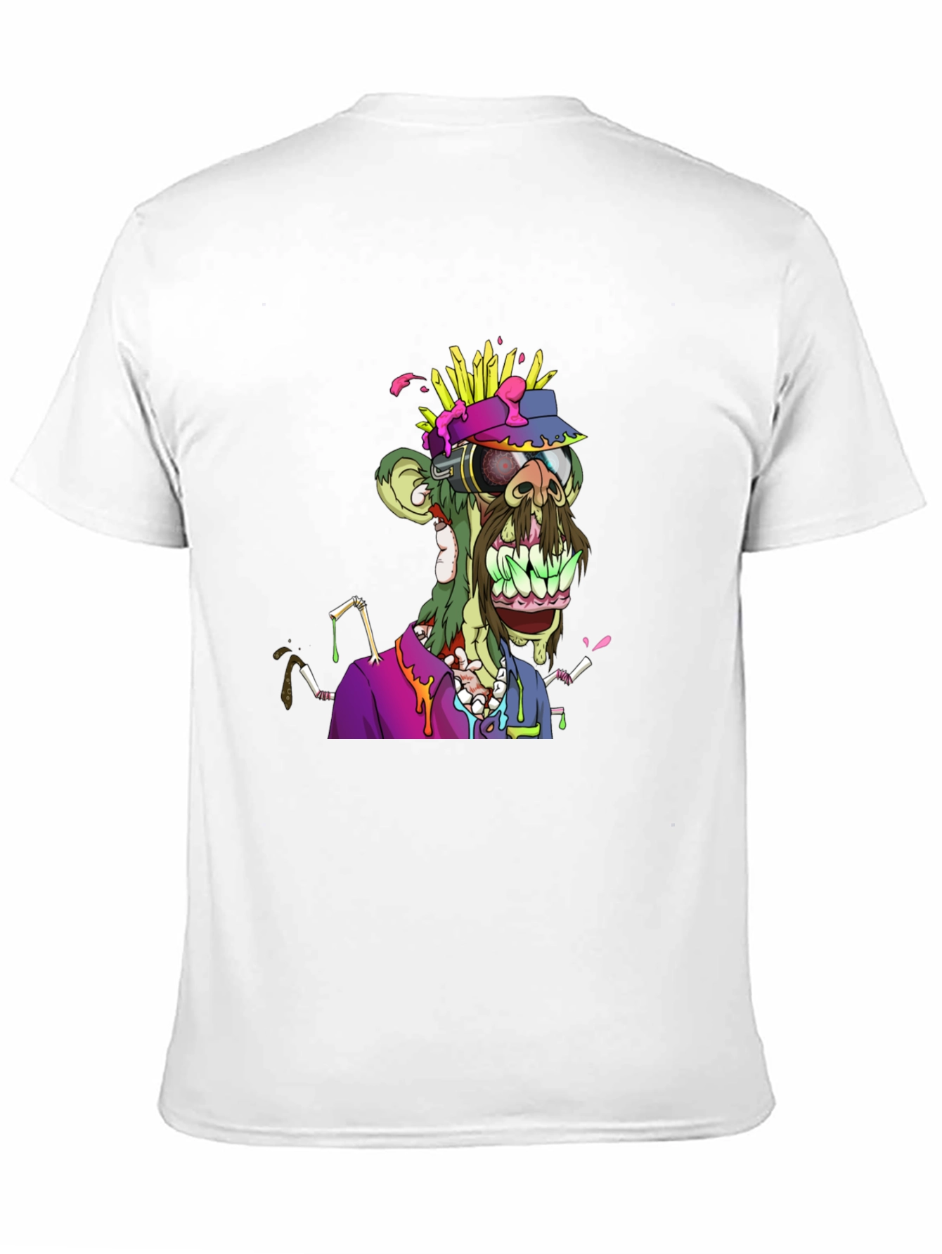 Zombie Ape Graphic Tee - Unique NFT Art Shirt
