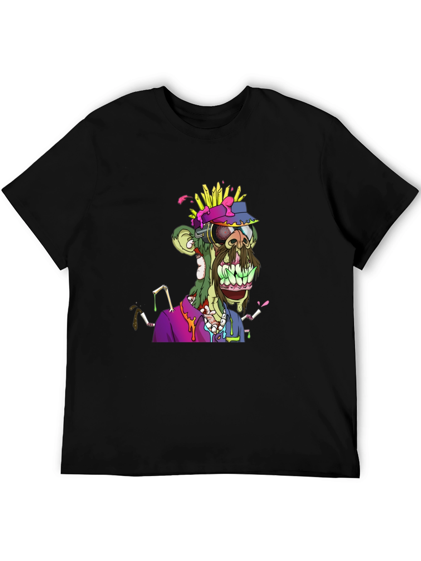 Zombie Ape Graphic Tee - Unique NFT Art Shirt