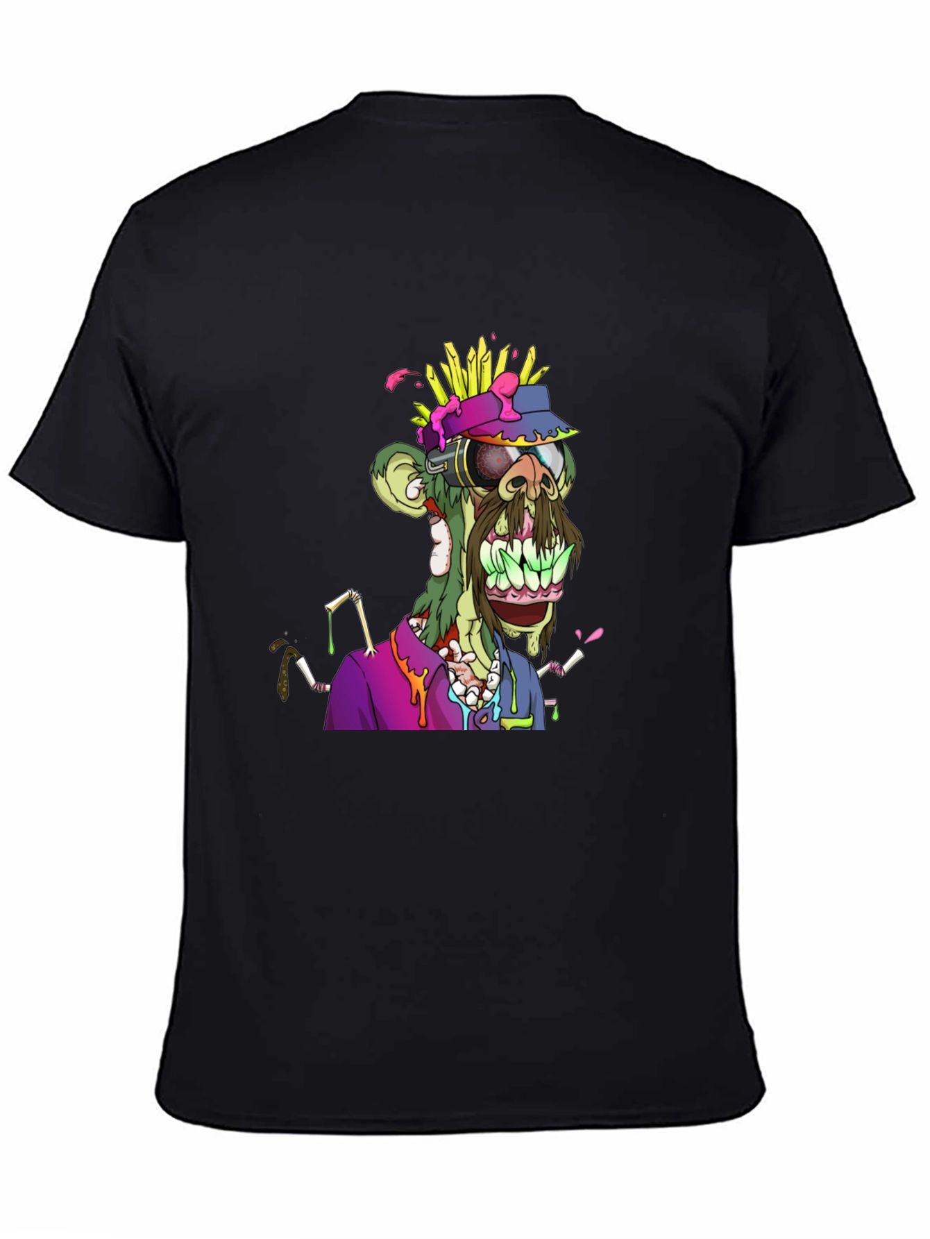 Zombie Ape Graphic Tee - Unique NFT Art Shirt