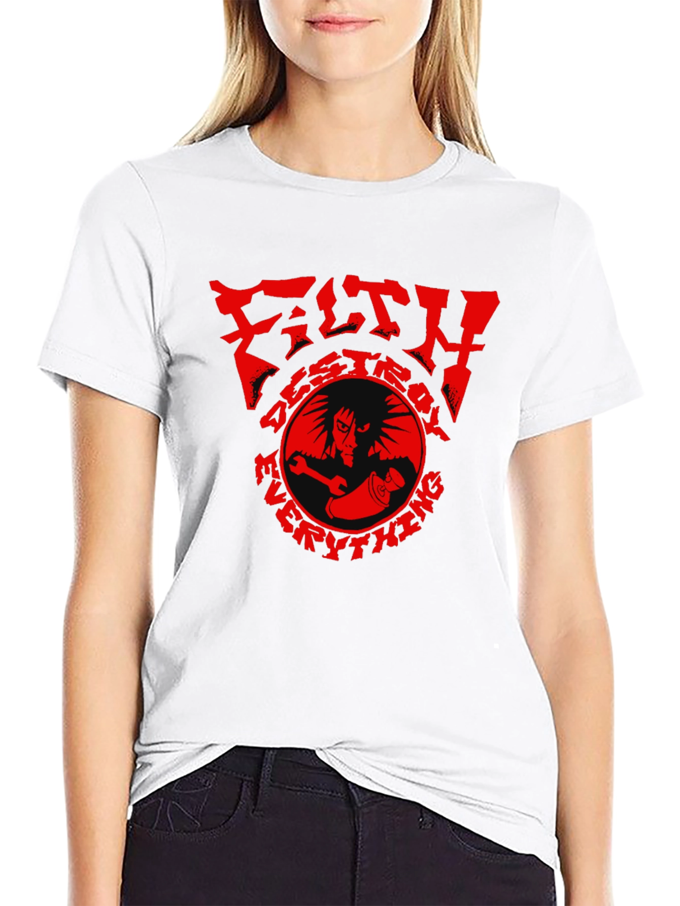Filth Destroy Everything Graphic Tee - Black