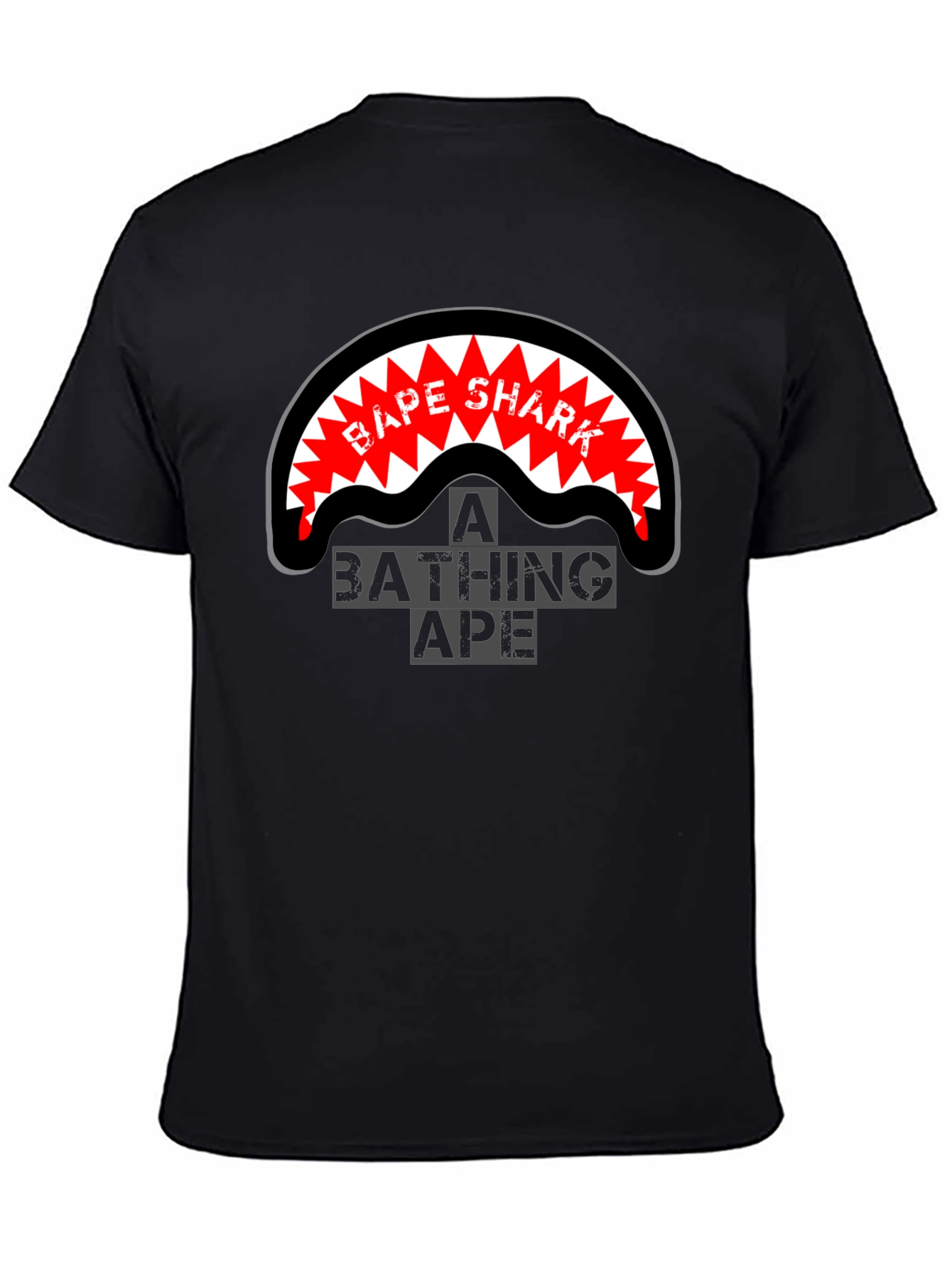 A Bathing Ape BAPE Shark T-Shirt - Black