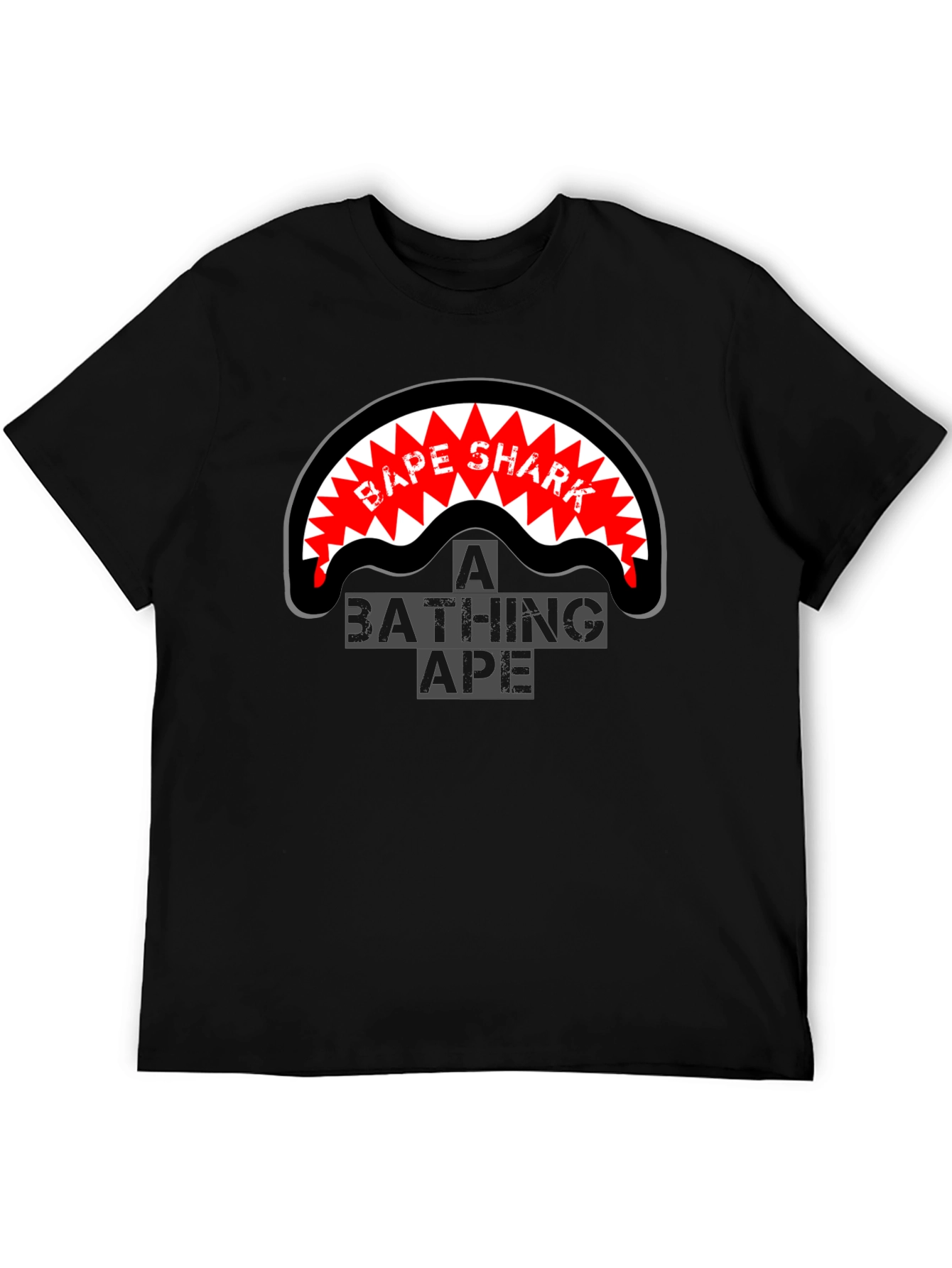 A Bathing Ape BAPE Shark T-Shirt - Black