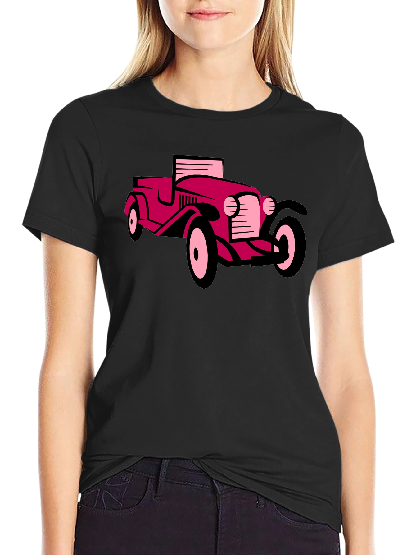 Classic Car Graphic Tee - Black