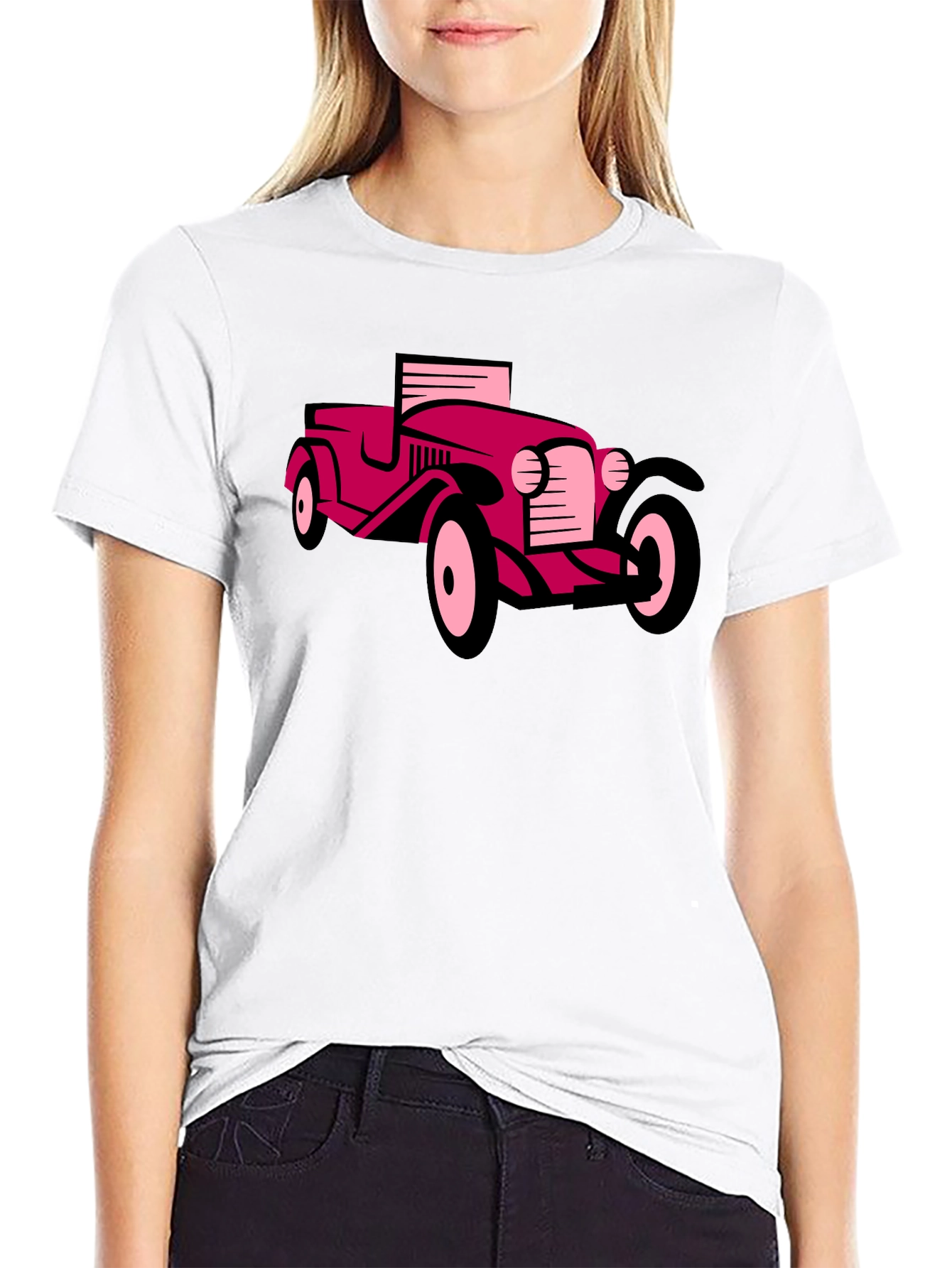 Classic Car Graphic Tee - Black
