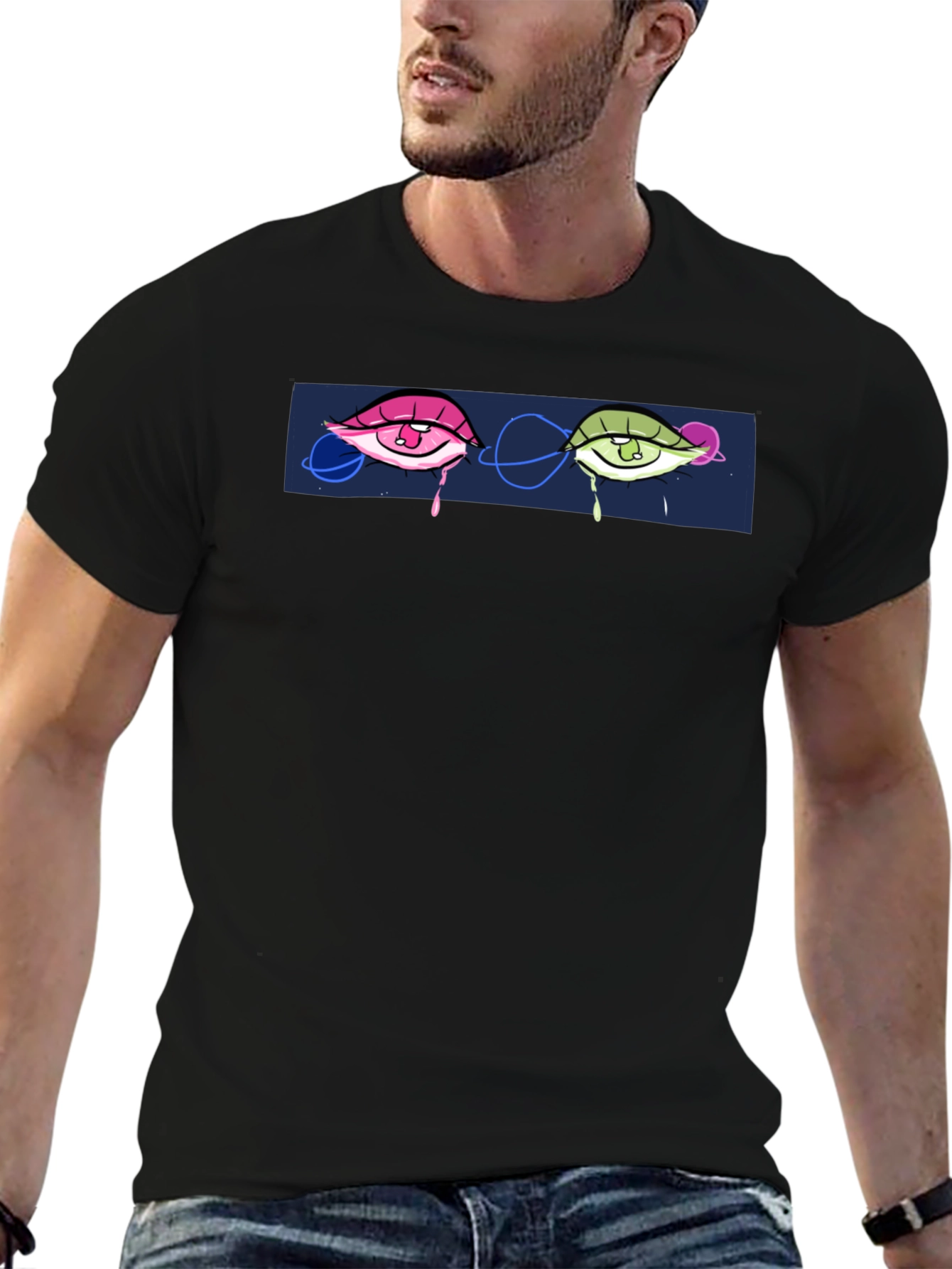Eye Graphic Tee - Black Unisex T-Shirt