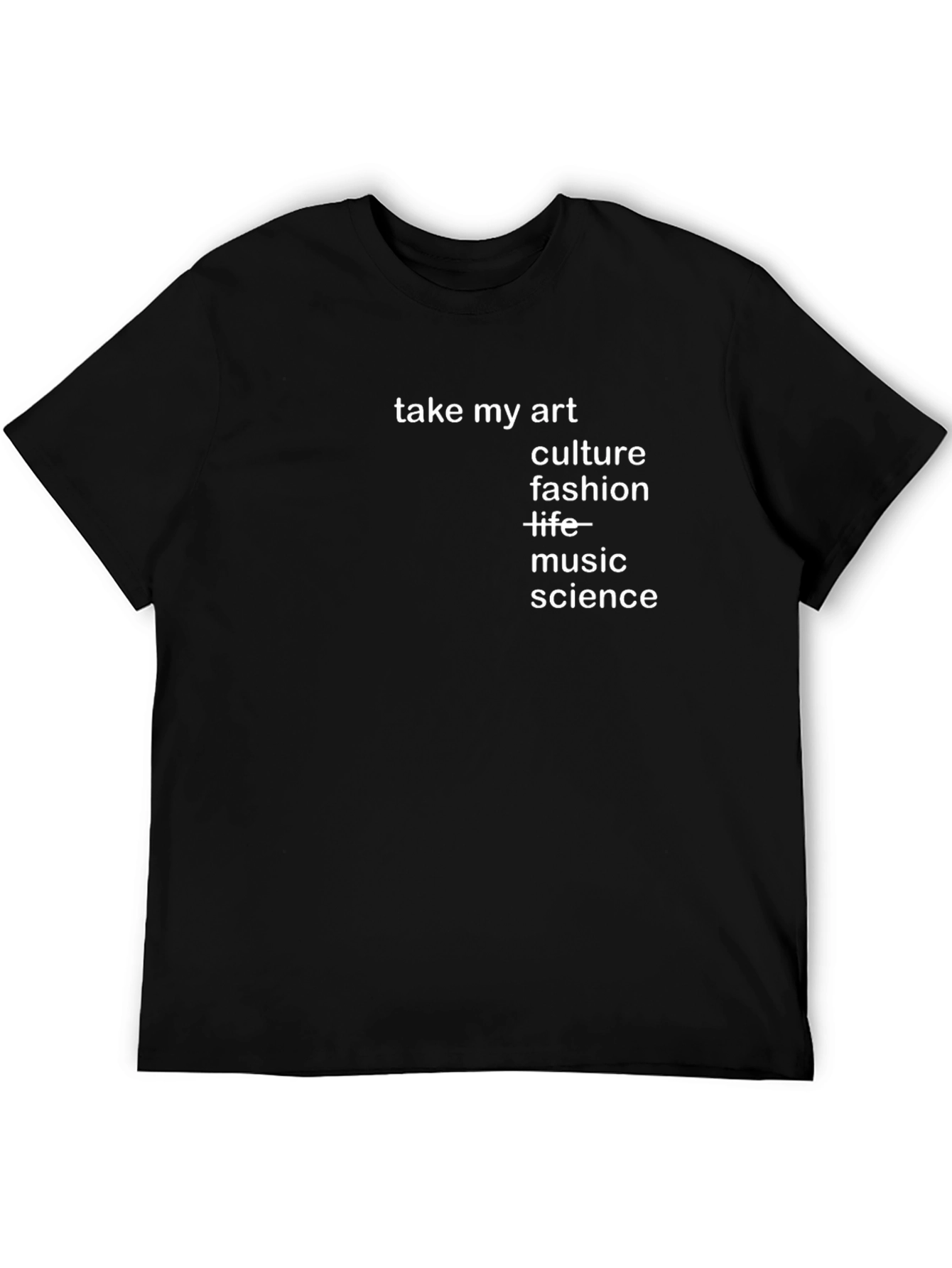 Take My Art Black Graphic Tee