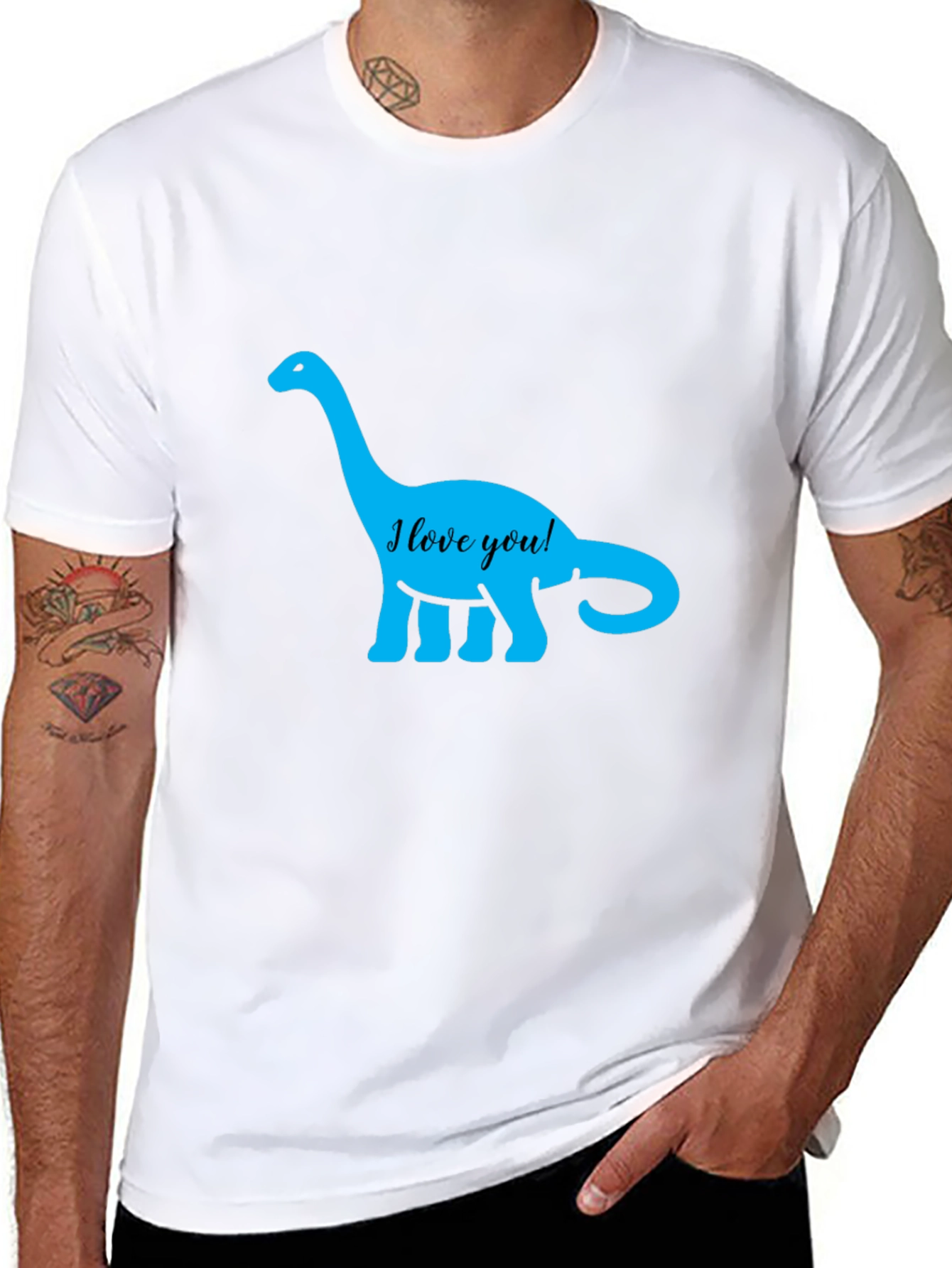 I Love You Dinosaur Graphic Tee