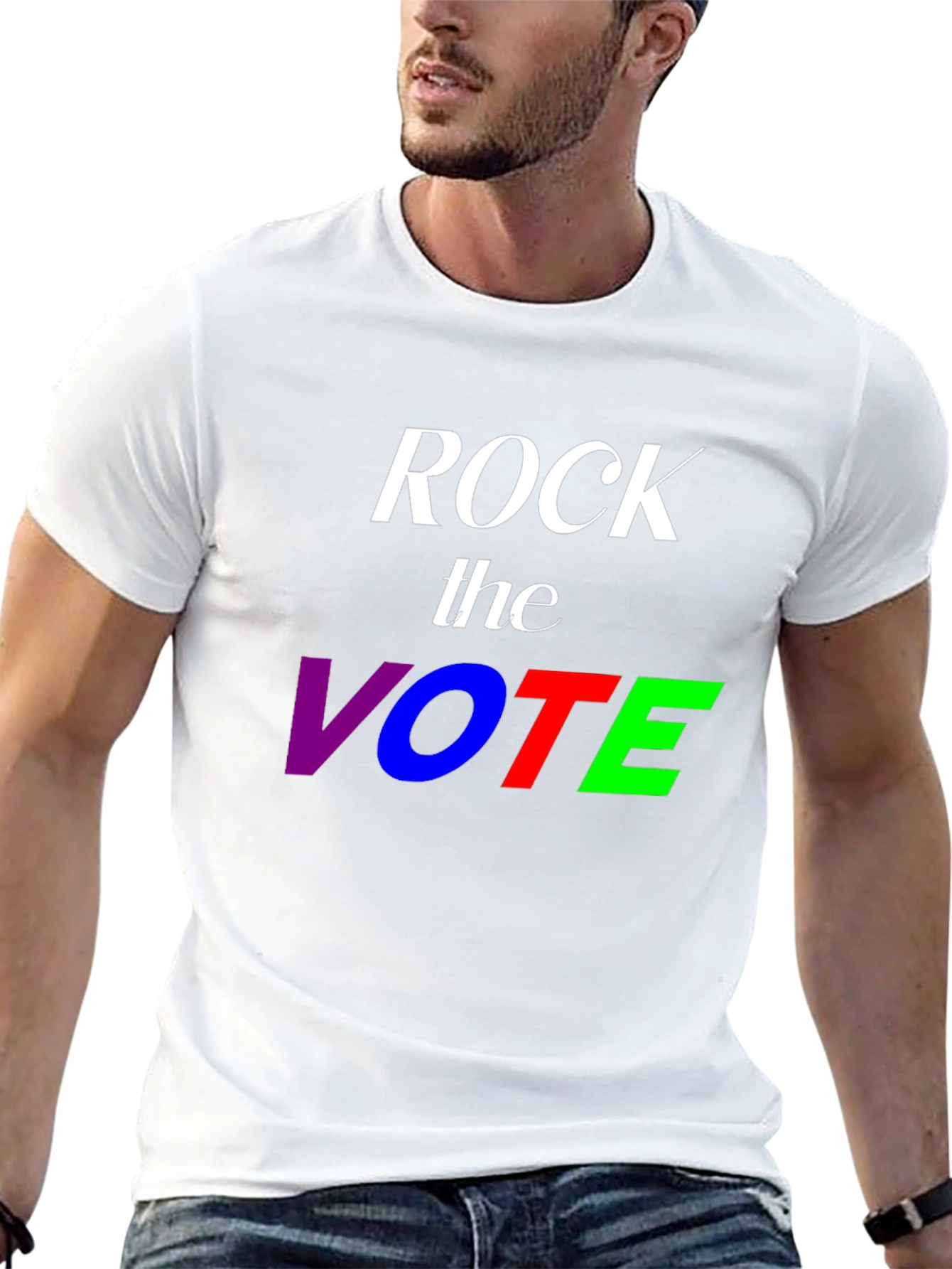 Rock the Vote T-Shirt - Patriotic Election Design