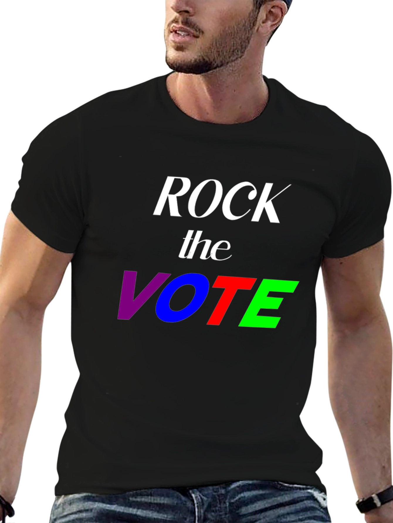 Rock the Vote T-Shirt - Patriotic Election Design